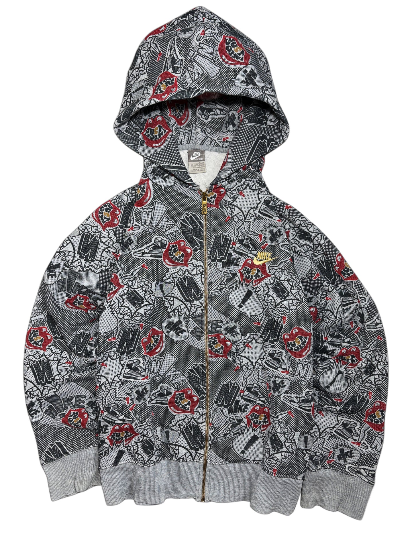 2000s Nike rap zip up hoodie