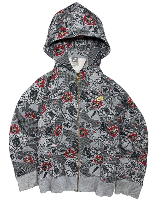 2000s Nike rap zip up hoodie