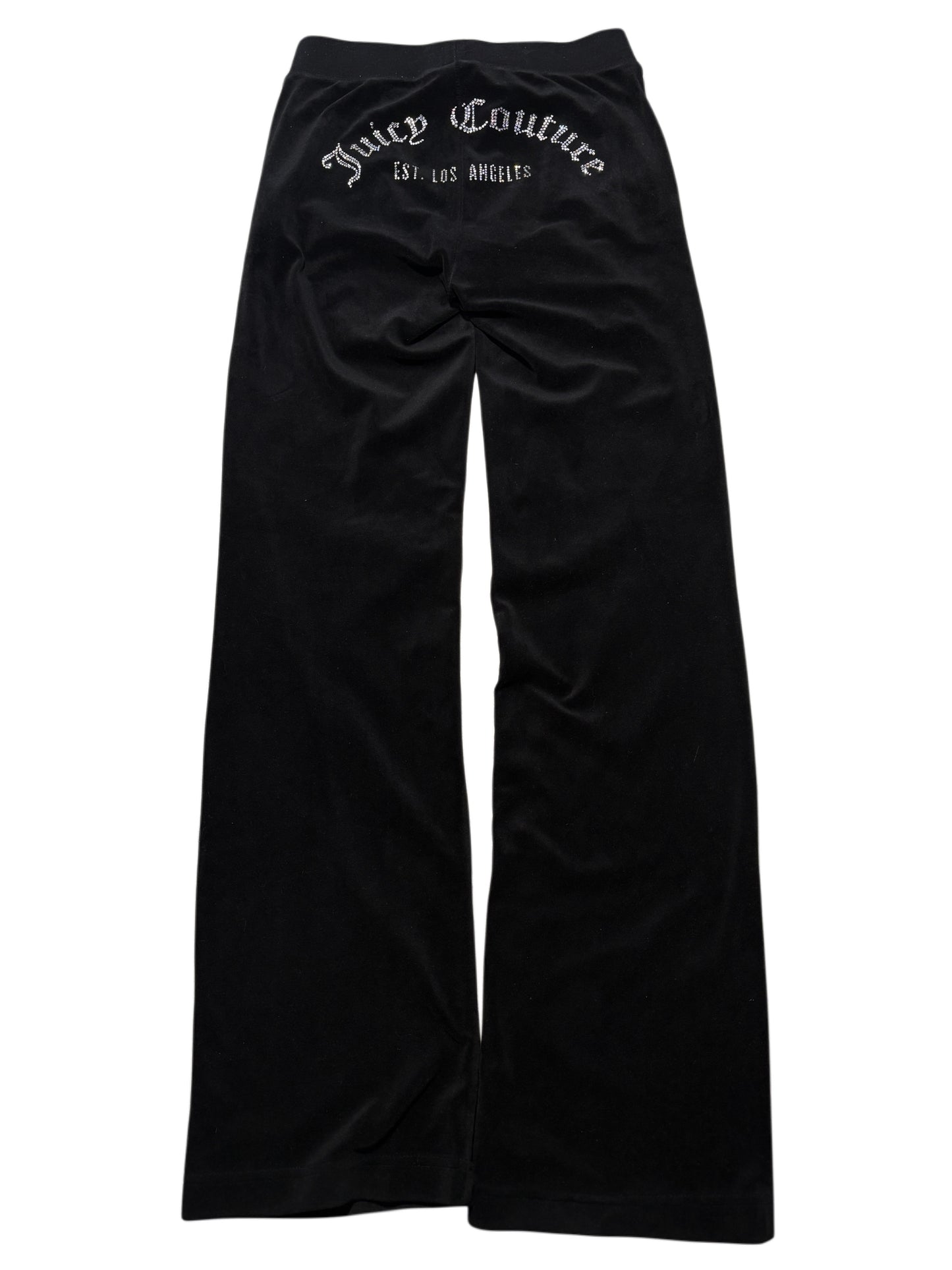 Juicy Couture welur black rhinestones pants