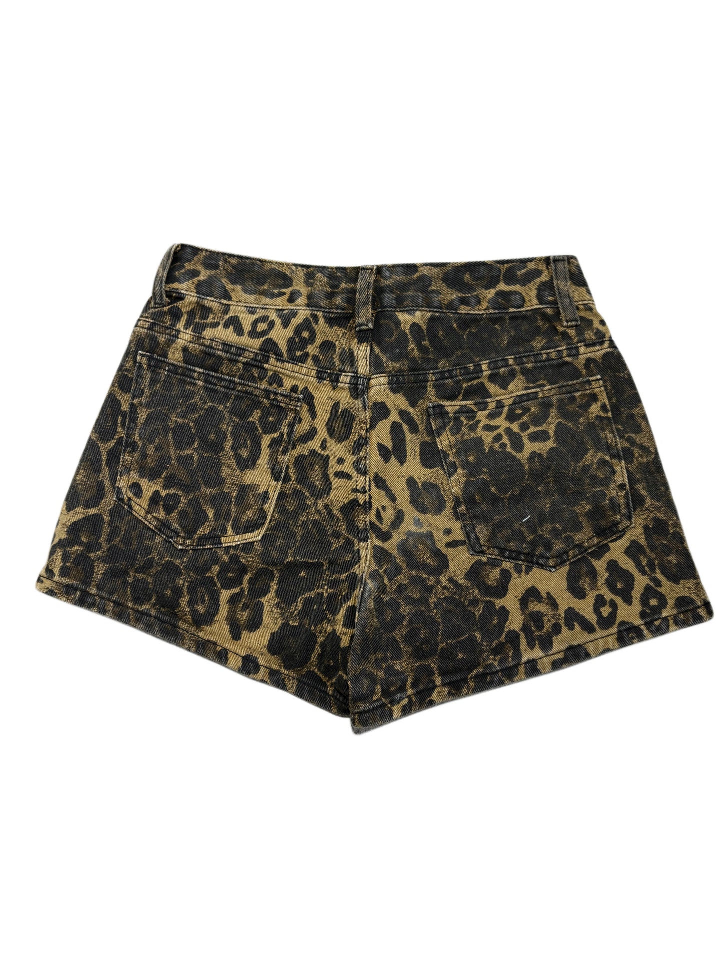 2000s Leopard print shorts