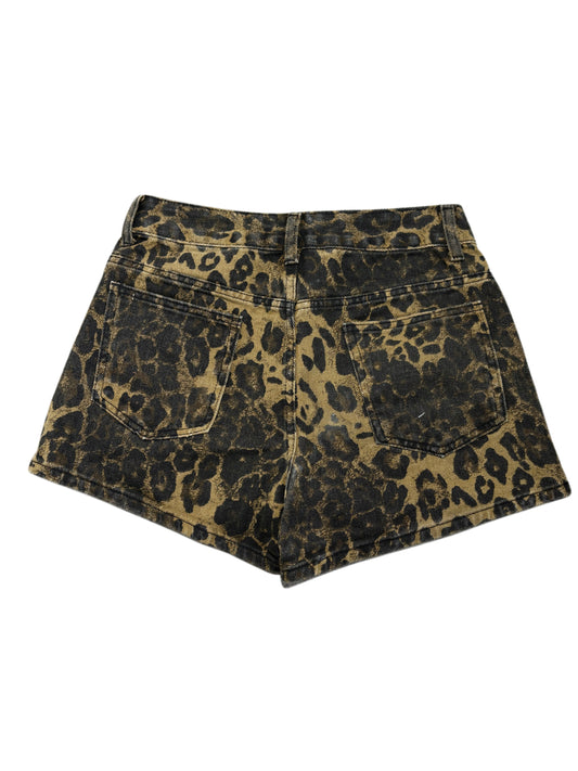 2000s Leopard print shorts