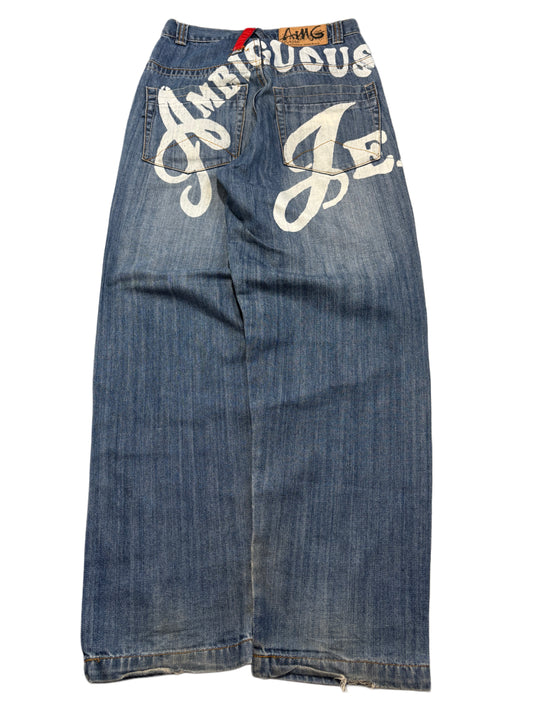 2000s Ambigous baggy jeans y2k rap hip hop