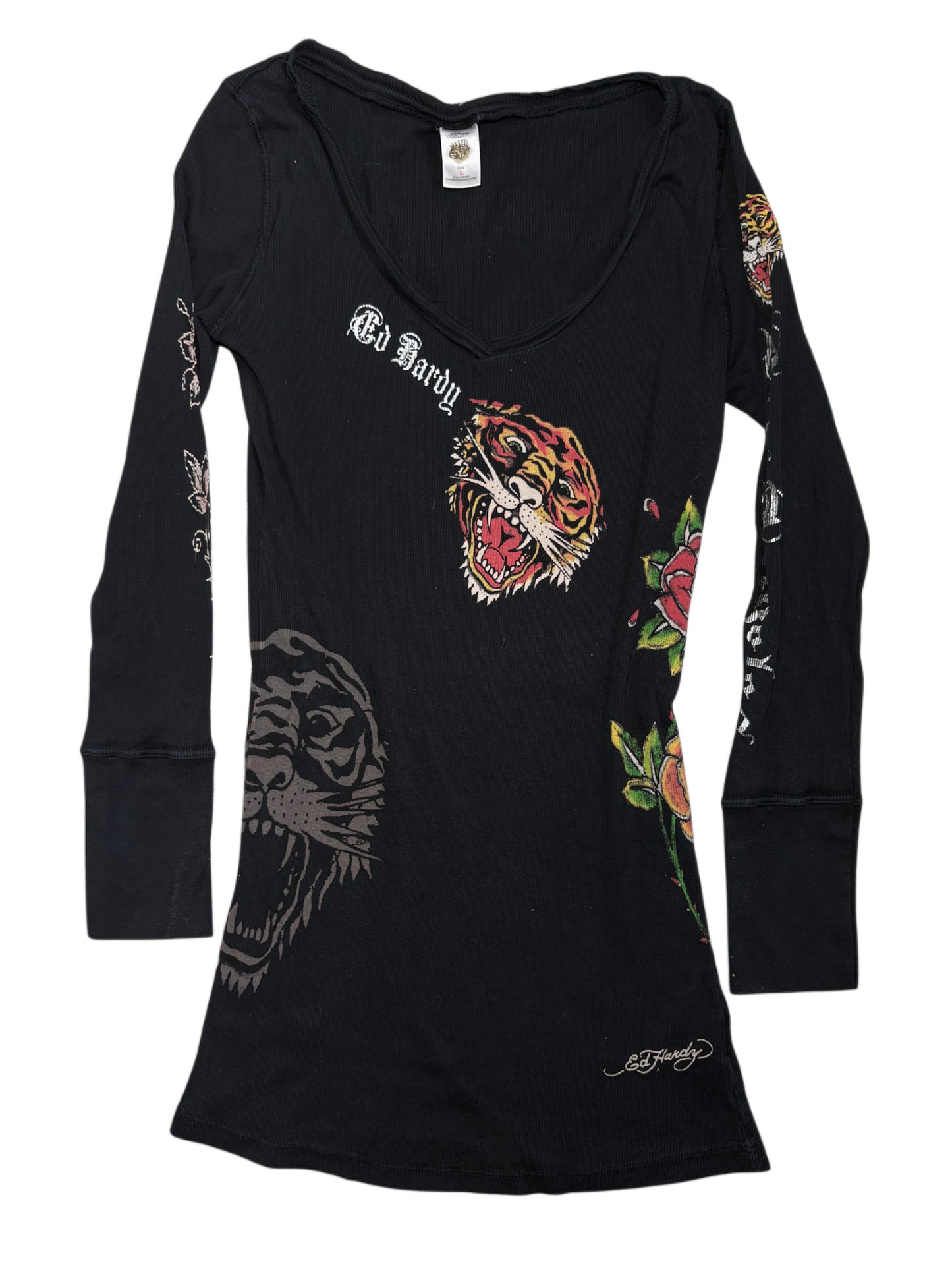 2000s Ed Hardy dress sukienka