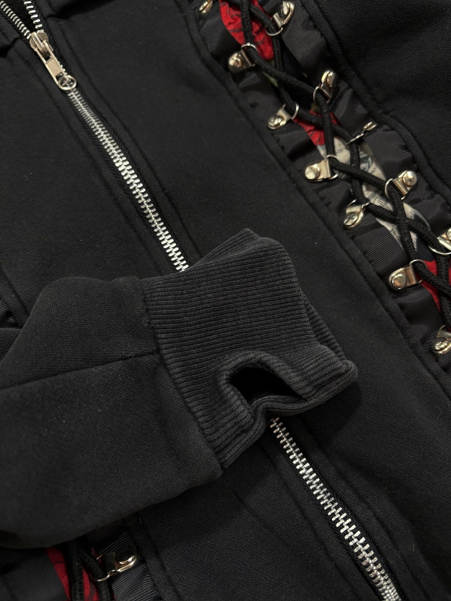 2000s Banned Avantgarde Alternative Zip Hoodie