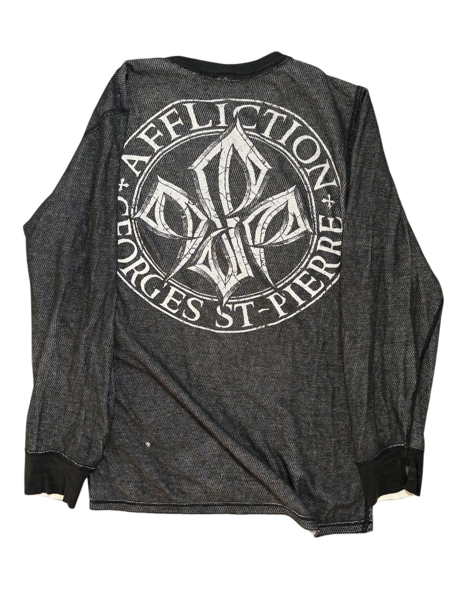 2000s Affliction crewneck double-sided *RARE*