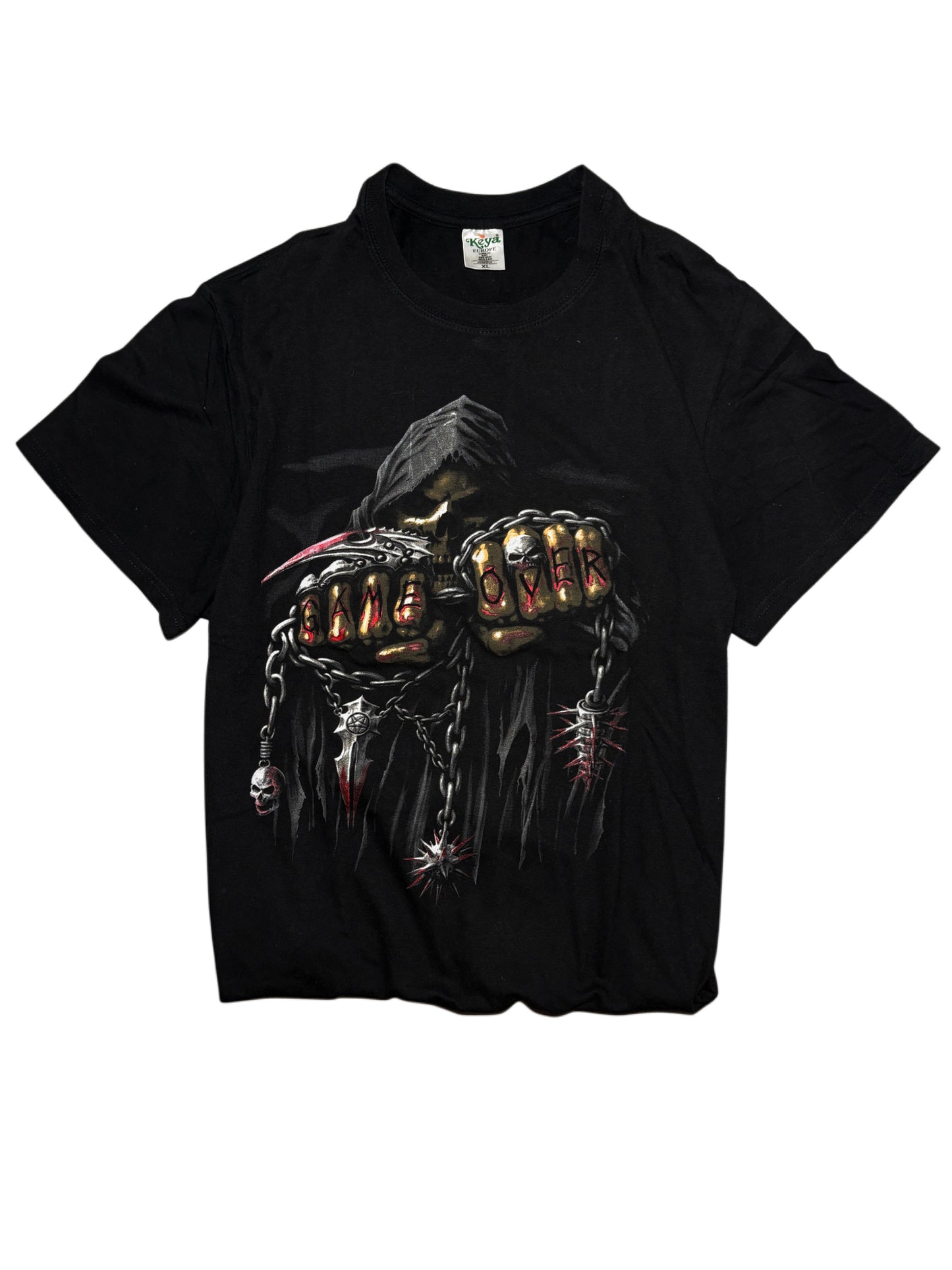 2000s Skull Skeleton Goth T-shirt