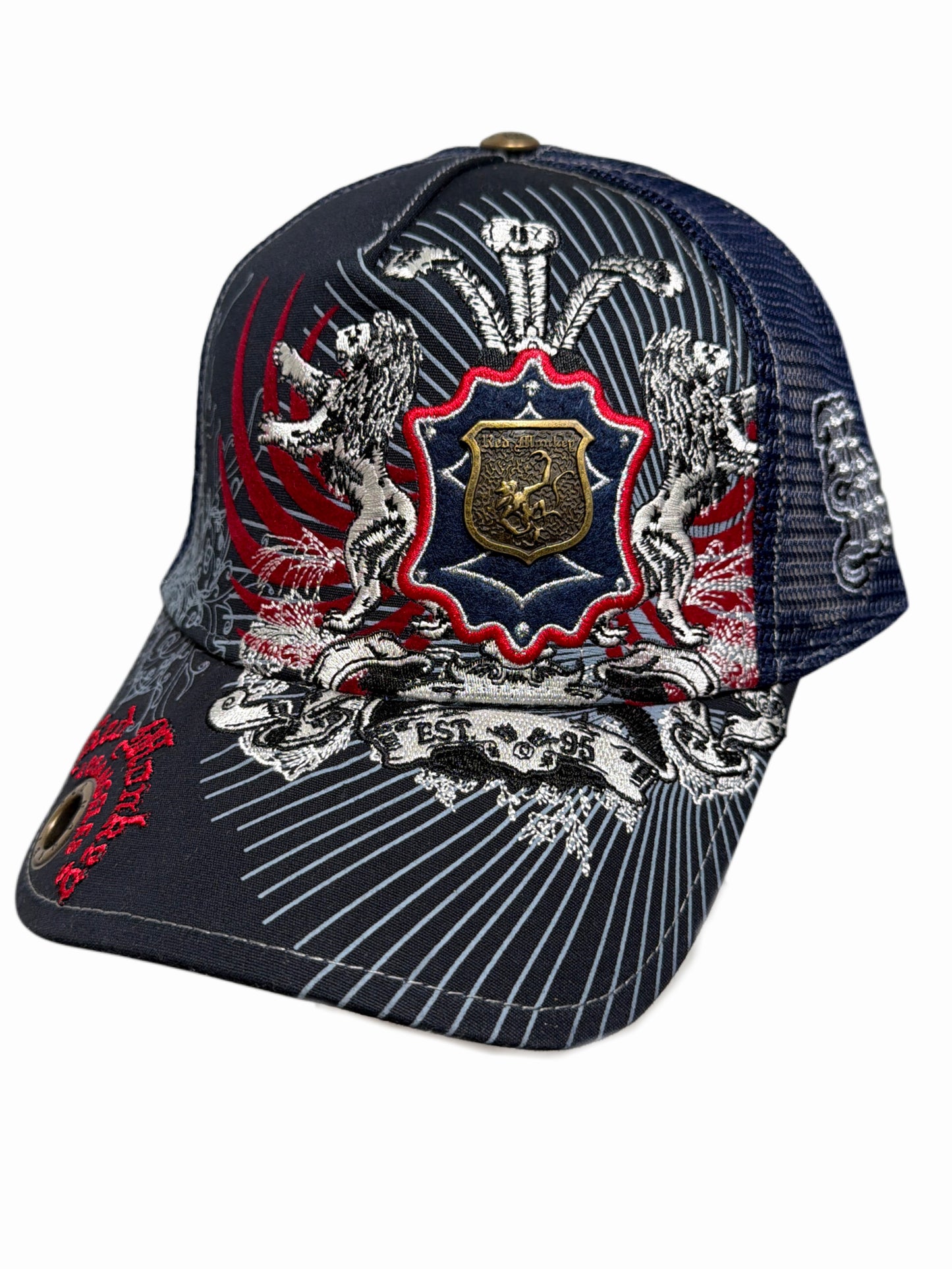 2000s Trucker Cap Red monkey navy
