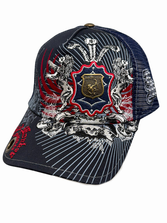 2000s Trucker Cap Red monkey navy