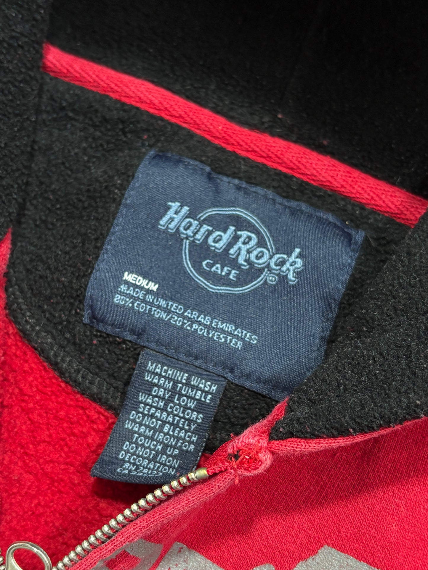2000s Hard Rock Cafe Zip Up Hoodie