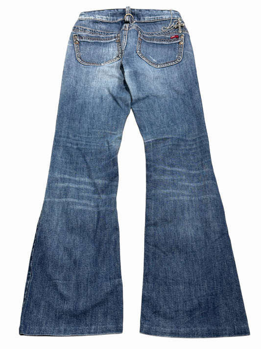 2000s Low Waist Washed Jeans