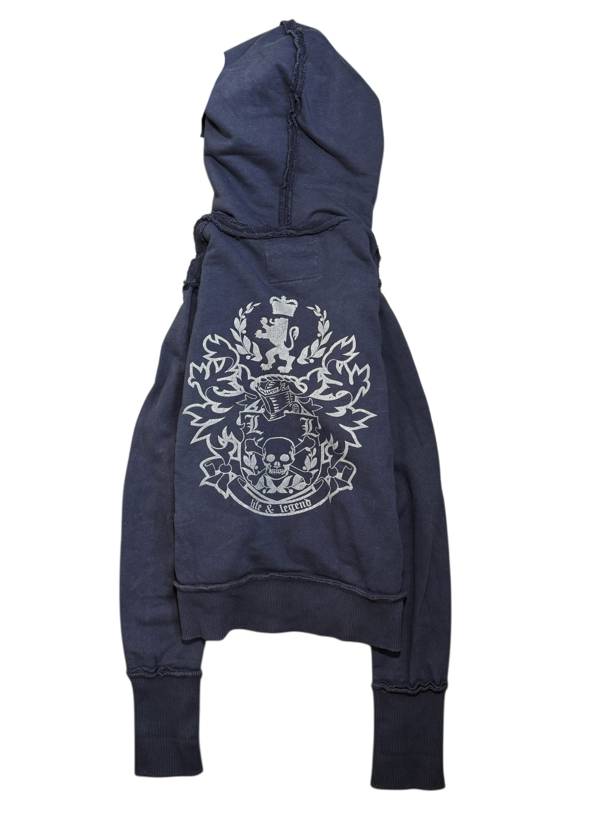 2000s Skull Life&Legend Zip Up Hoodie