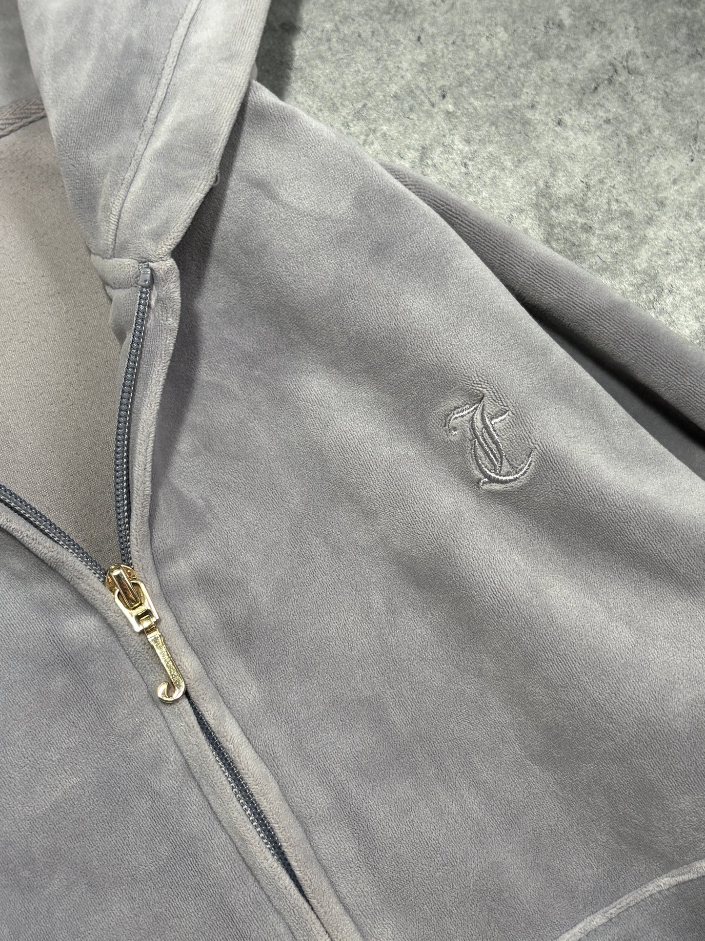 Juicy Couture welur set hoodie + pants grey