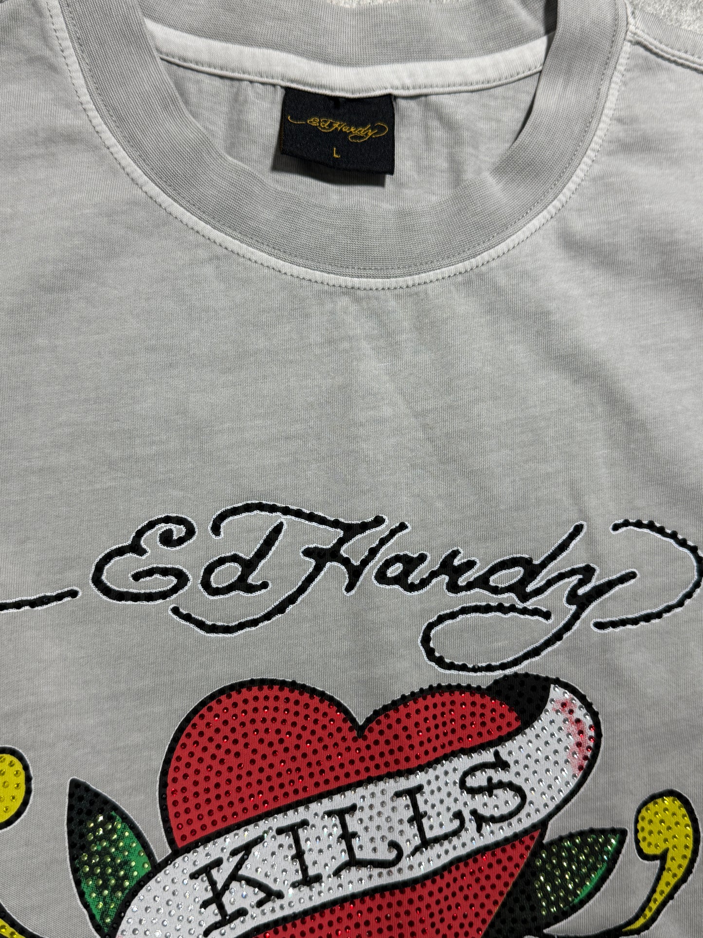 Ed Hardy Skull Rhinestones T-shirt