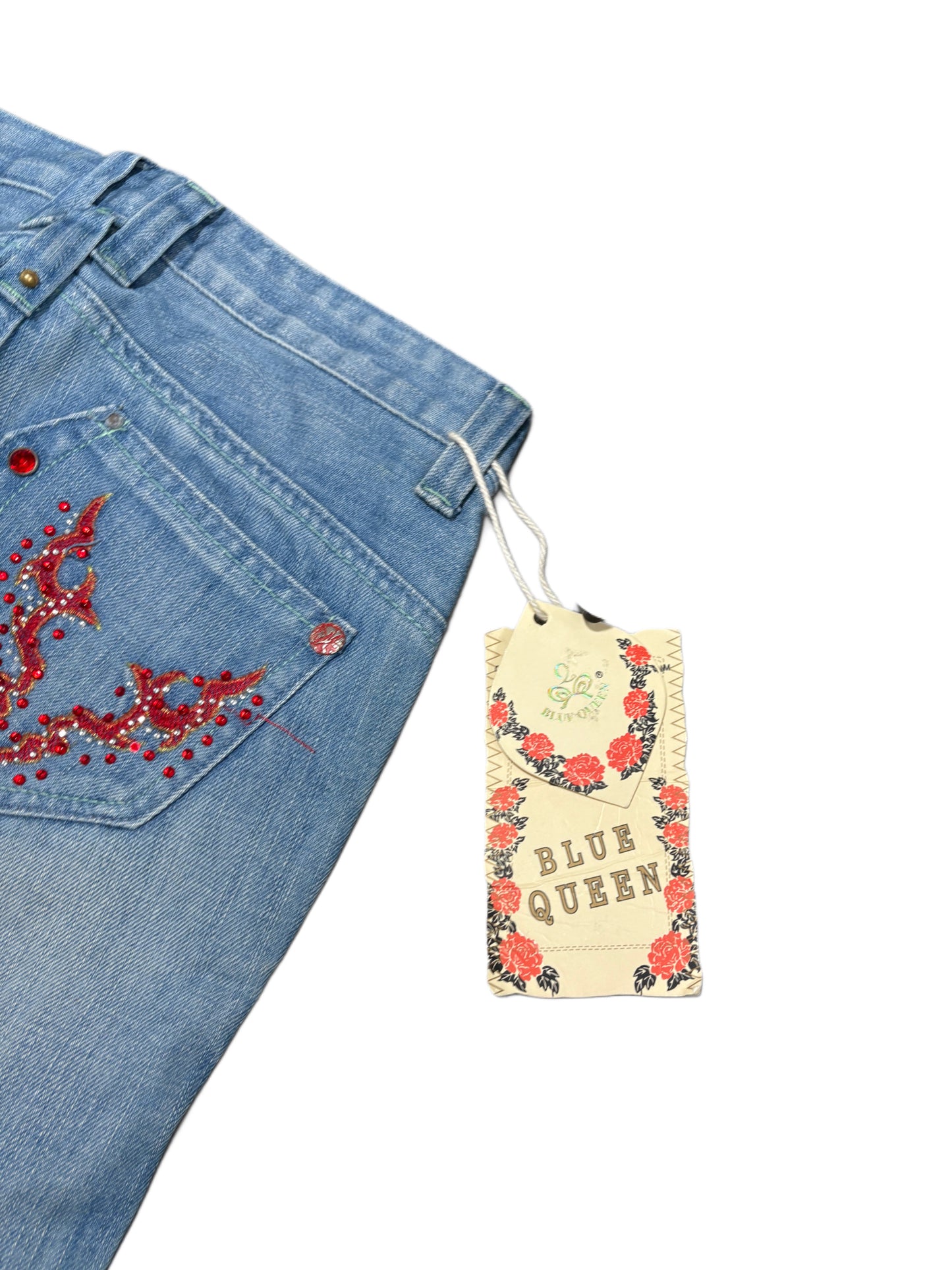 2000s Blue queen washed deadstock jeans