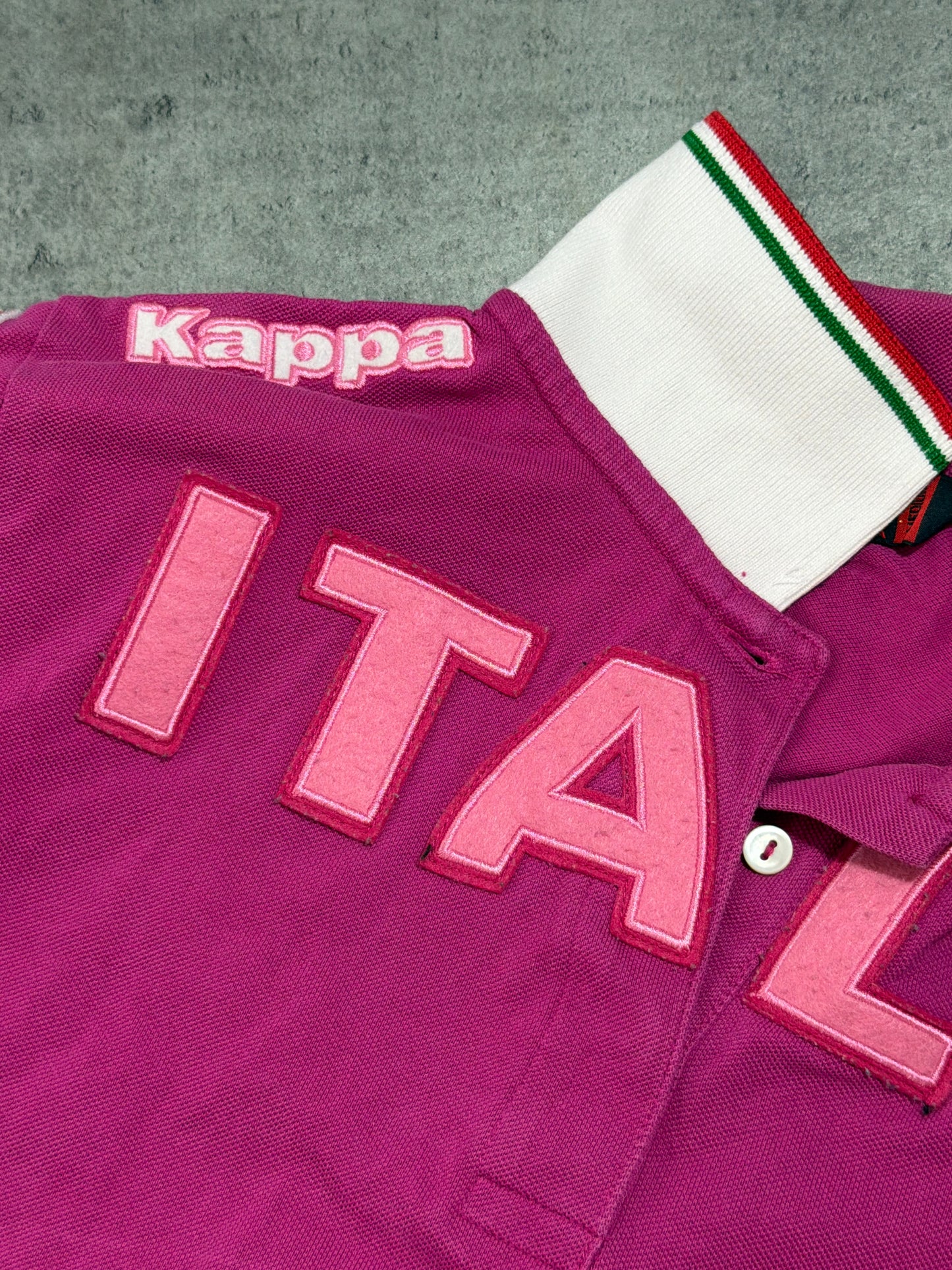 2000s Kappa Italy tee polo pink