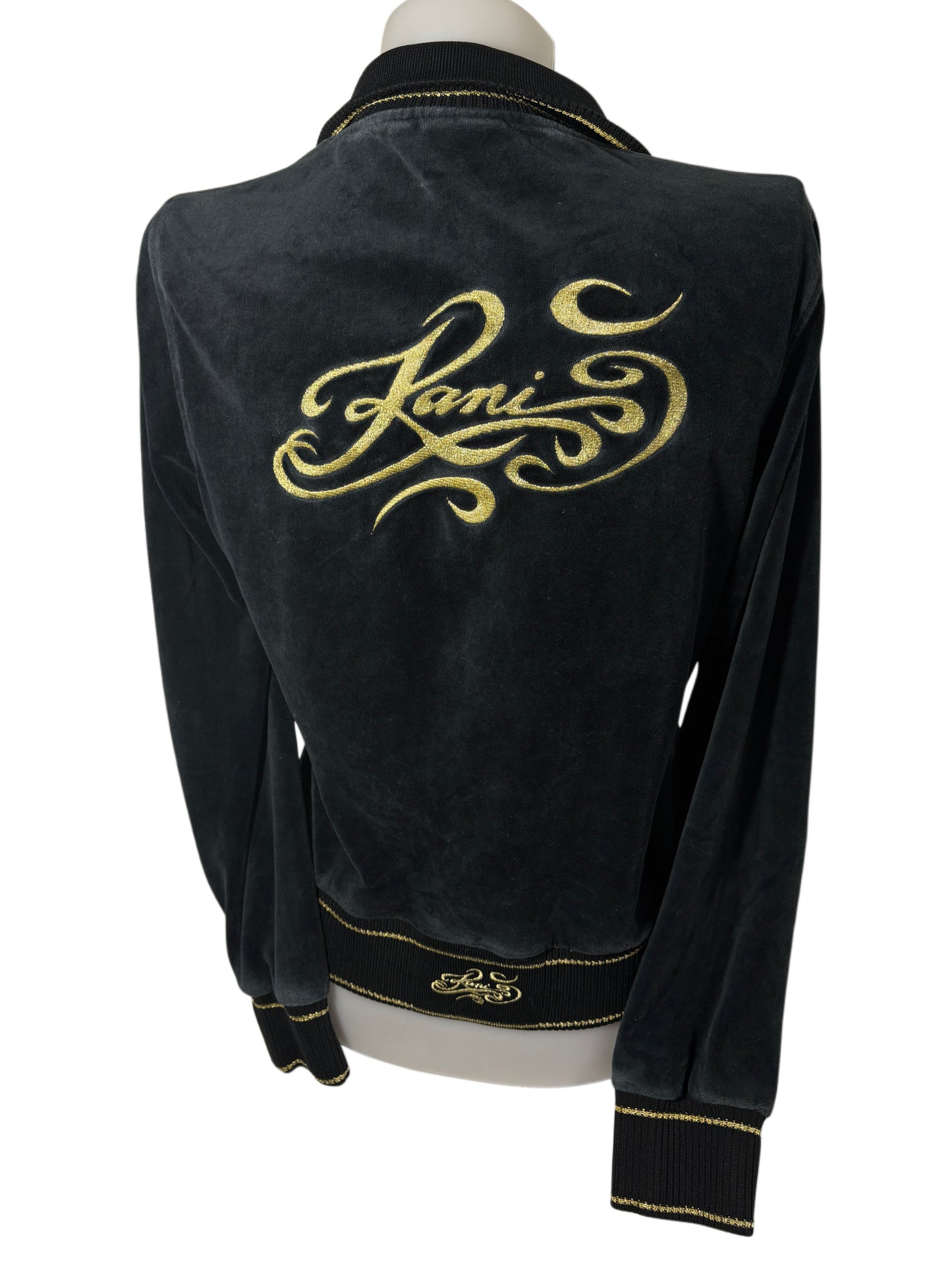 2000s Karl Kani Welur Zip Up Hoodie