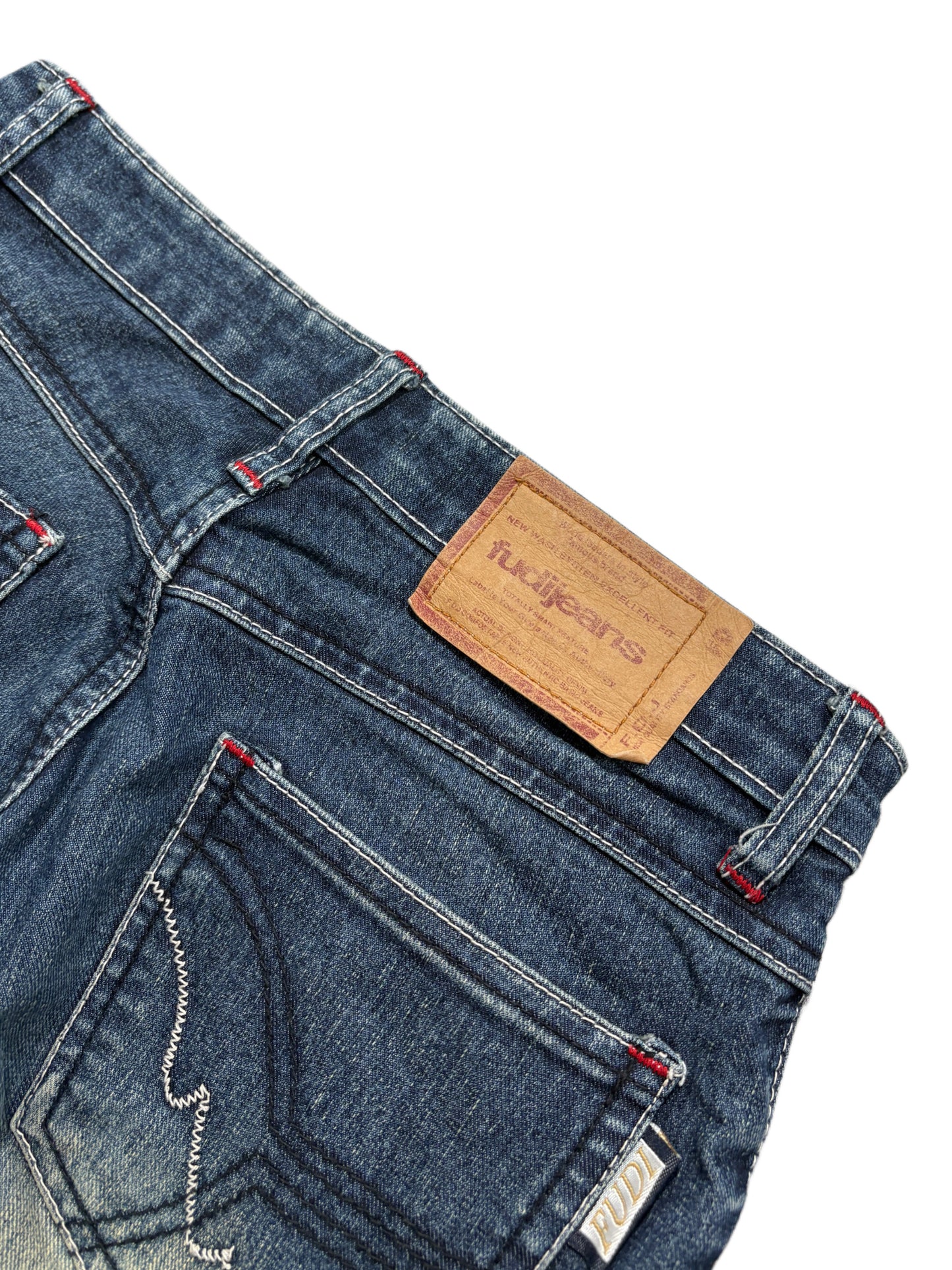 2000s sexy Fudi jeans flared spodnie bootcut dzwony washed japan style