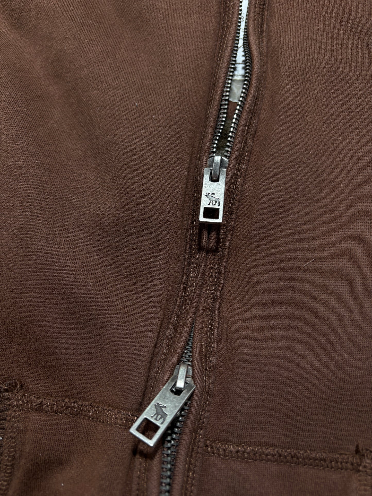2000s Abercrombie fur zip hoodie