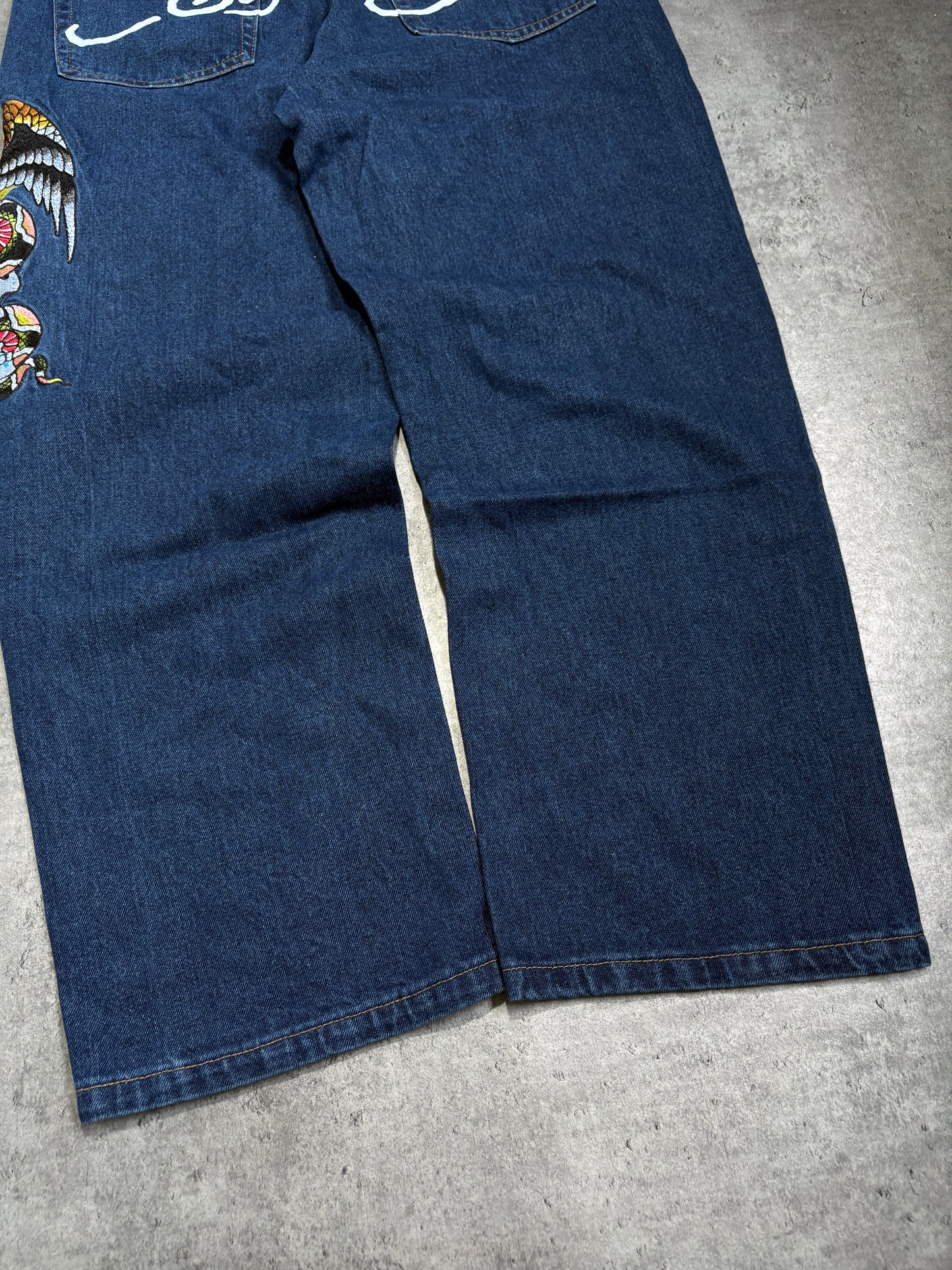Ed Hardy Printed Baggy Jeans