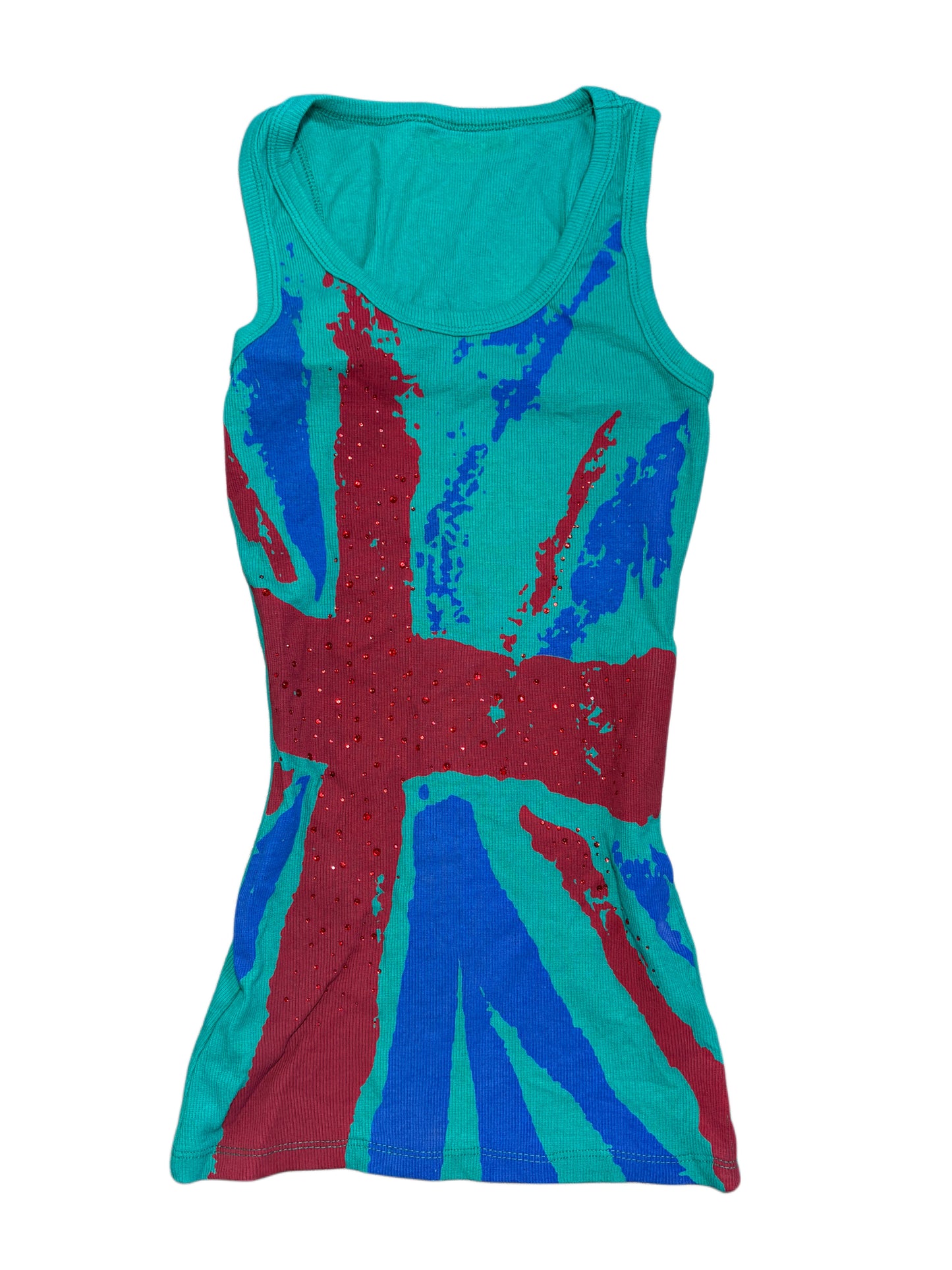 2000s UK flag green top