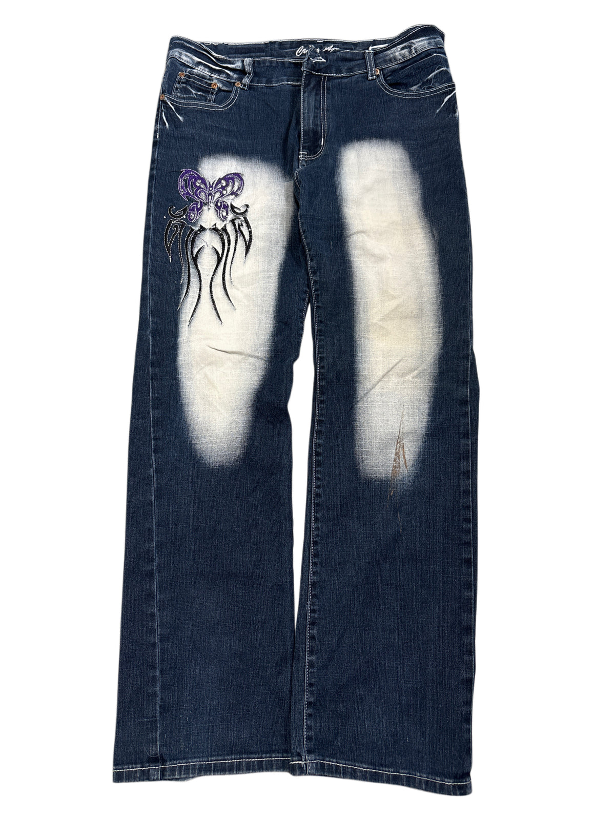 2000s Crazy Age Washed Y2K Jeans