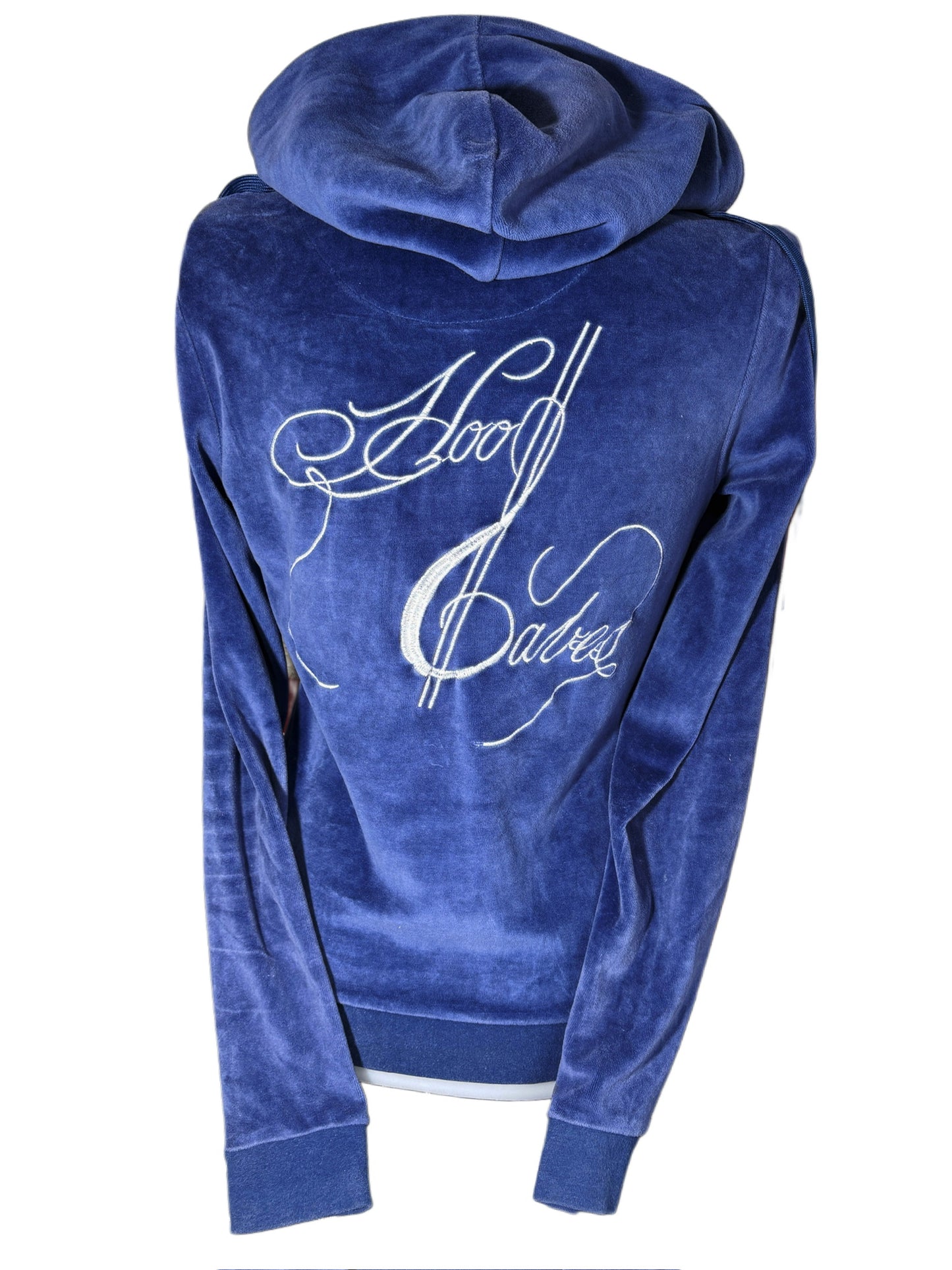 2000s Hood Babes welur zip up hoodie