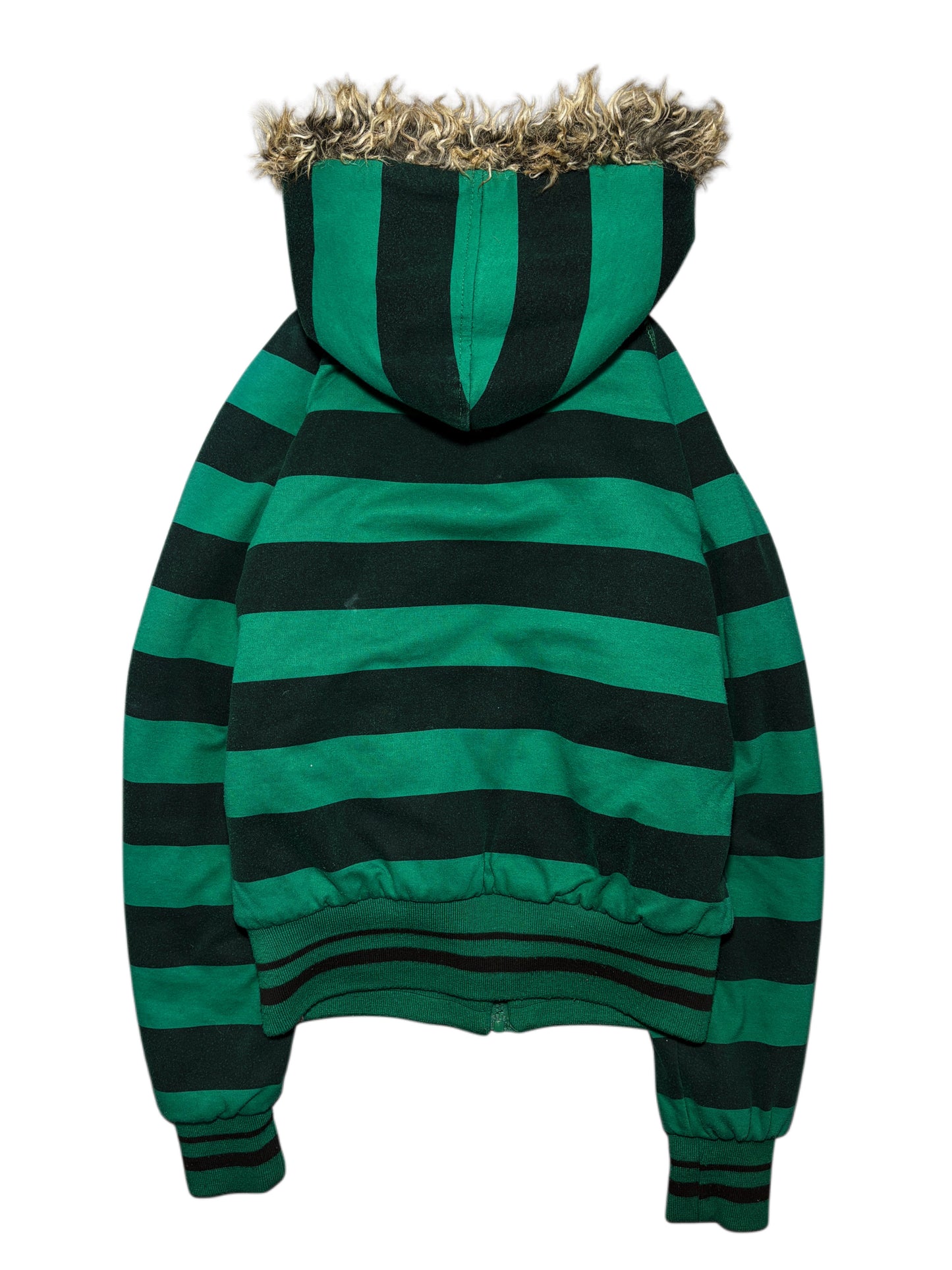2000s Fur zip up y2k hoodie