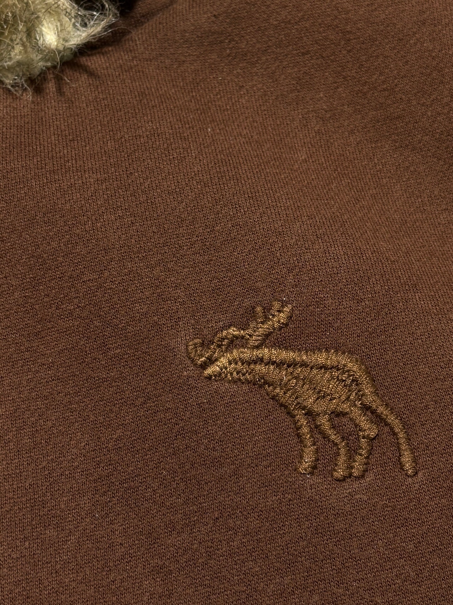 2000s Abercrombie fur zip hoodie