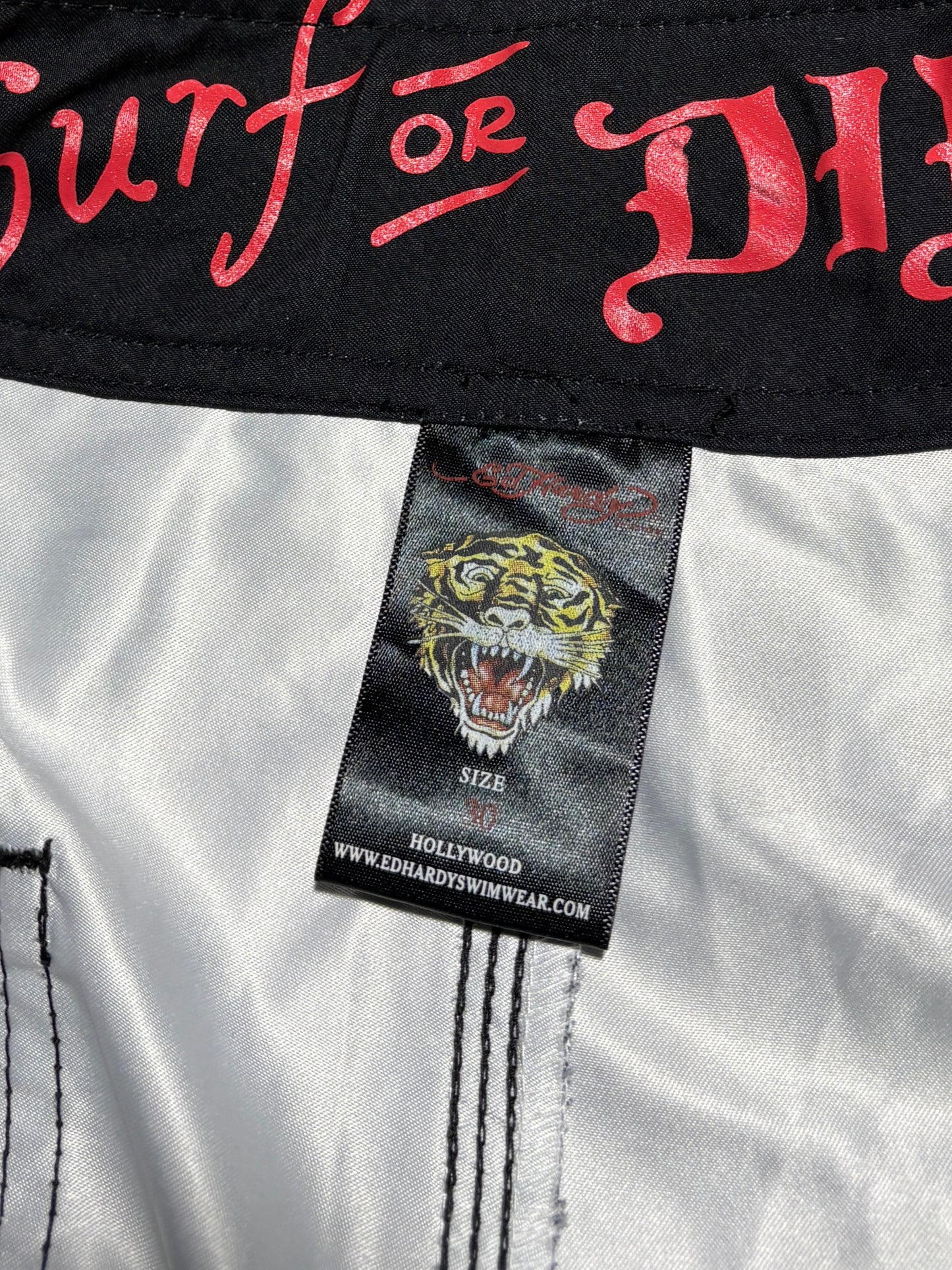 2000s EdHardy swim shorts
