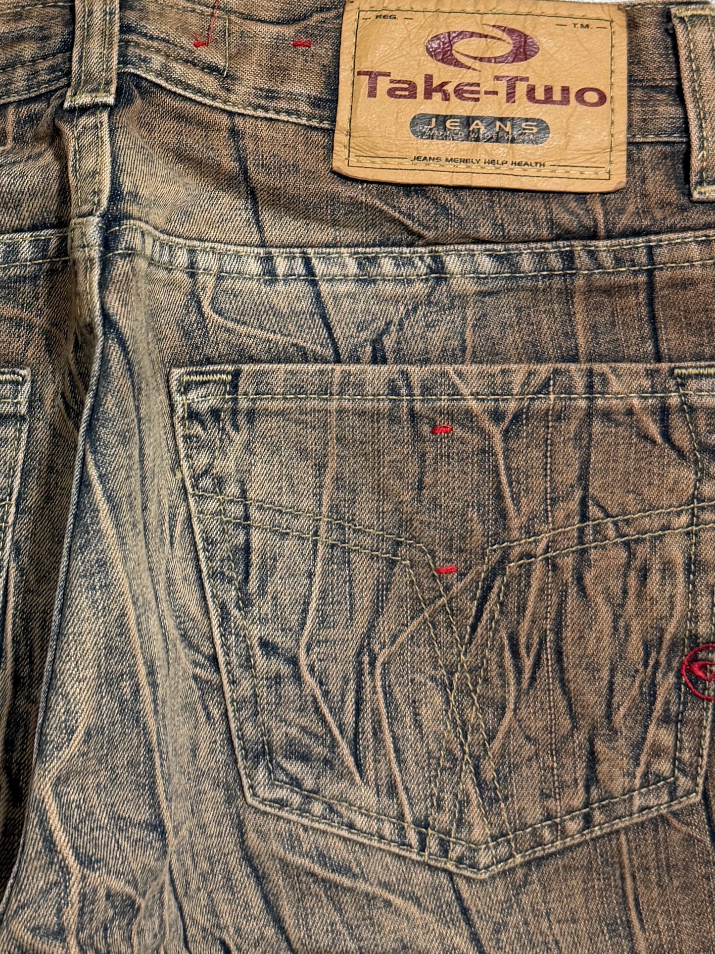 2000s Bootcut washed japan style jeans