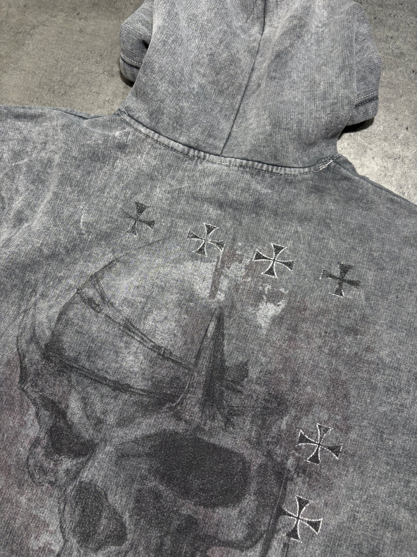 2000s Alchemy Skull Hoodie affliction type
