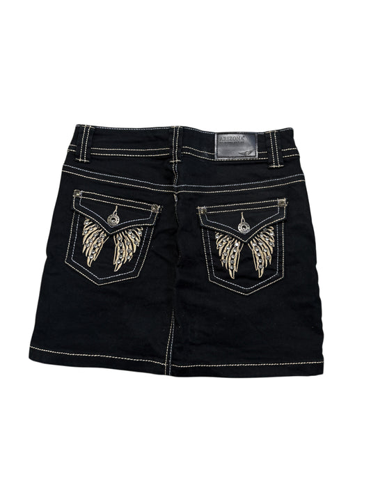 2000s Arizona wings crystals black skirt