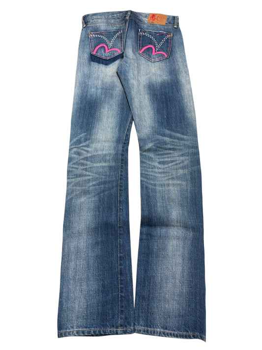 2000s Evisu selvegde denim jeans y2k