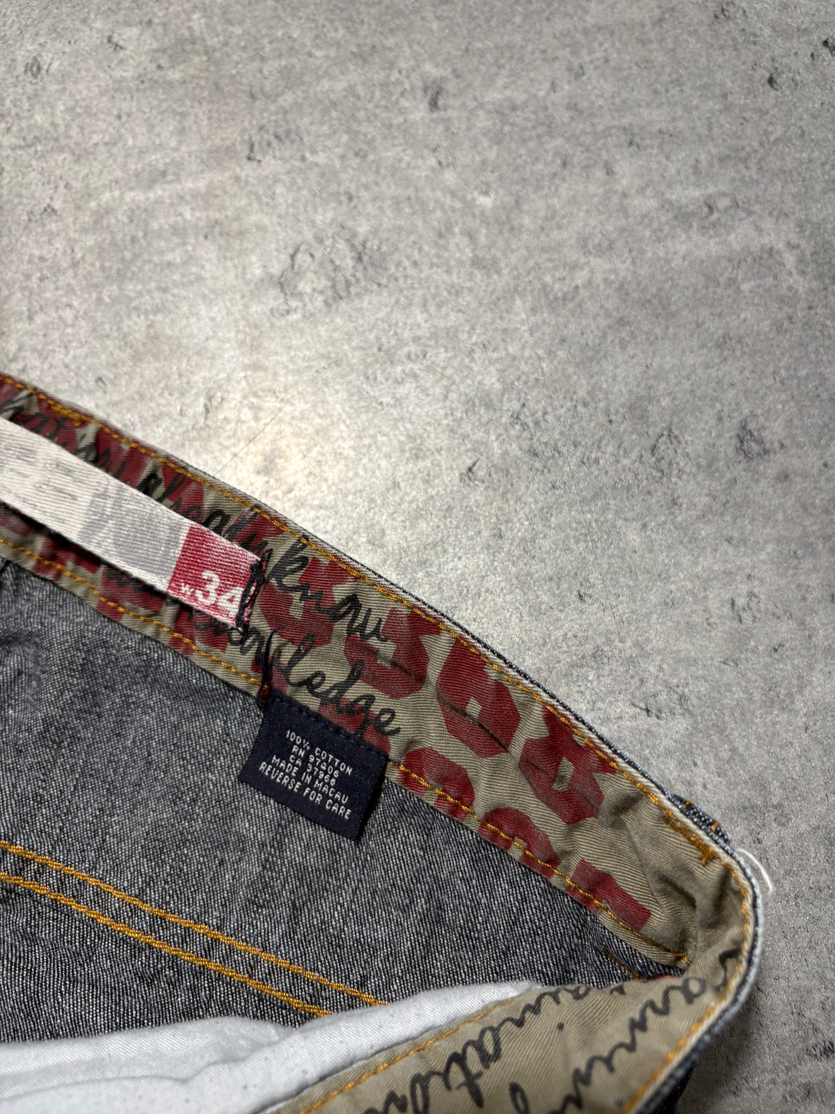 2000s Printed baggy Y2K Jeans