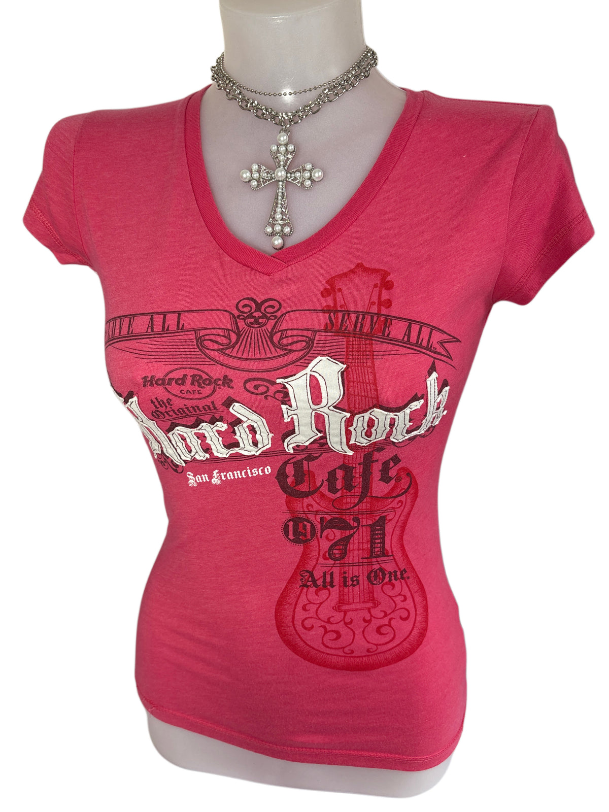 2000s Hard Rock Cafe Baby Tee T-shirt Y2K