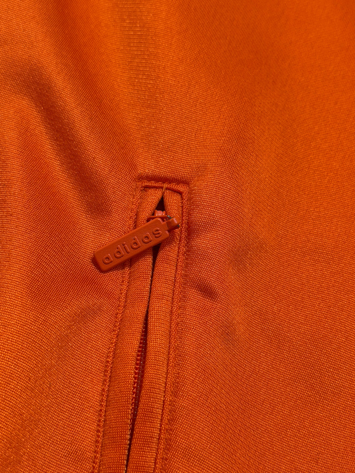2000s Adidas zip up oversize tracksuit orange