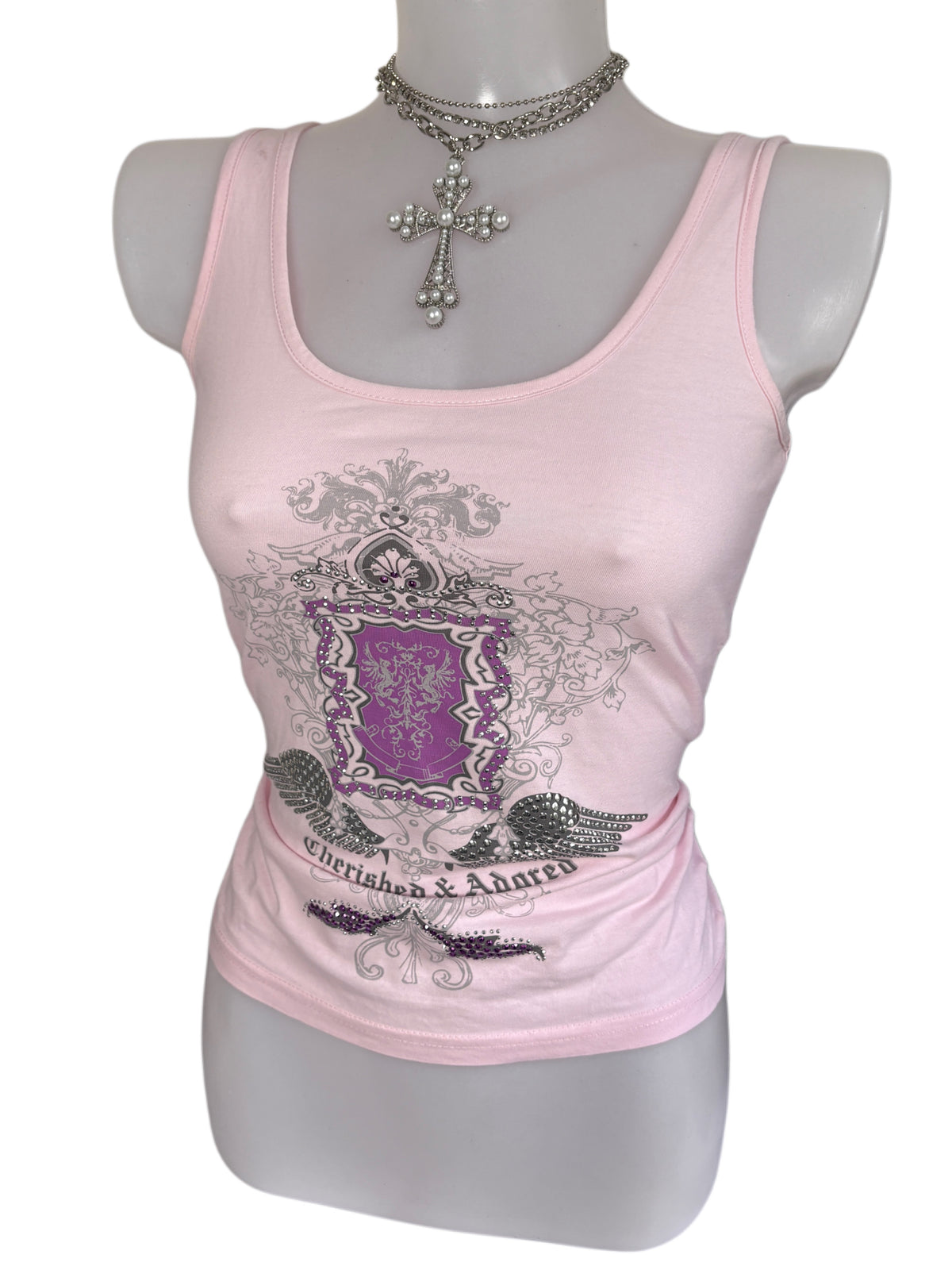2000s Rhinestones Baby Tank Top