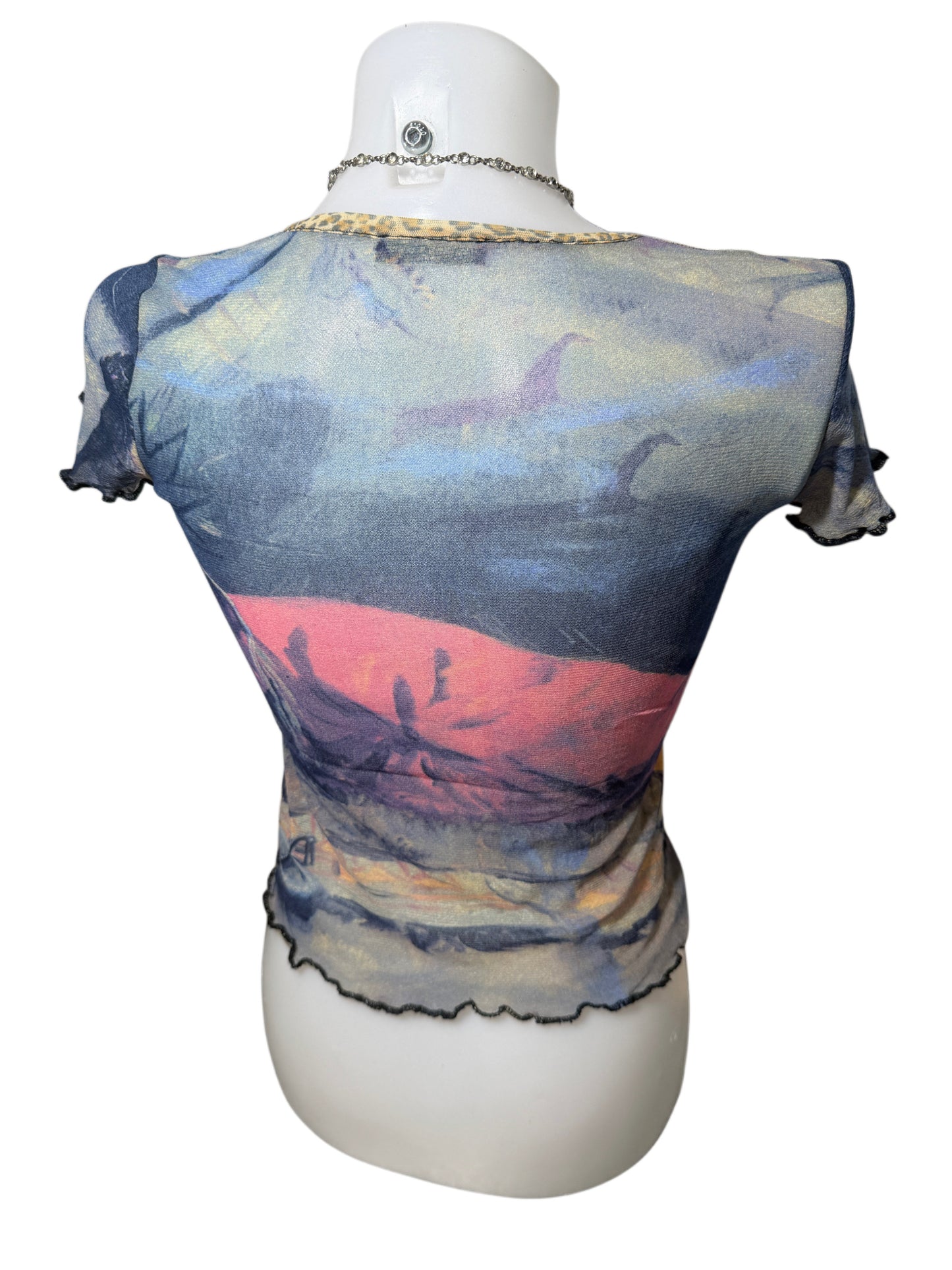 Vintage Mesh Top z siateczki