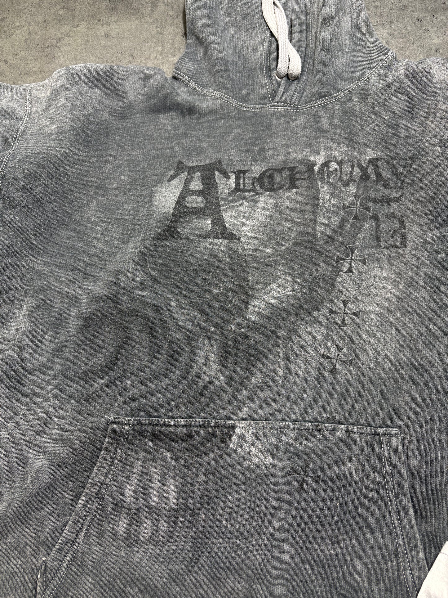 2000s Alchemy Skull Hoodie affliction type