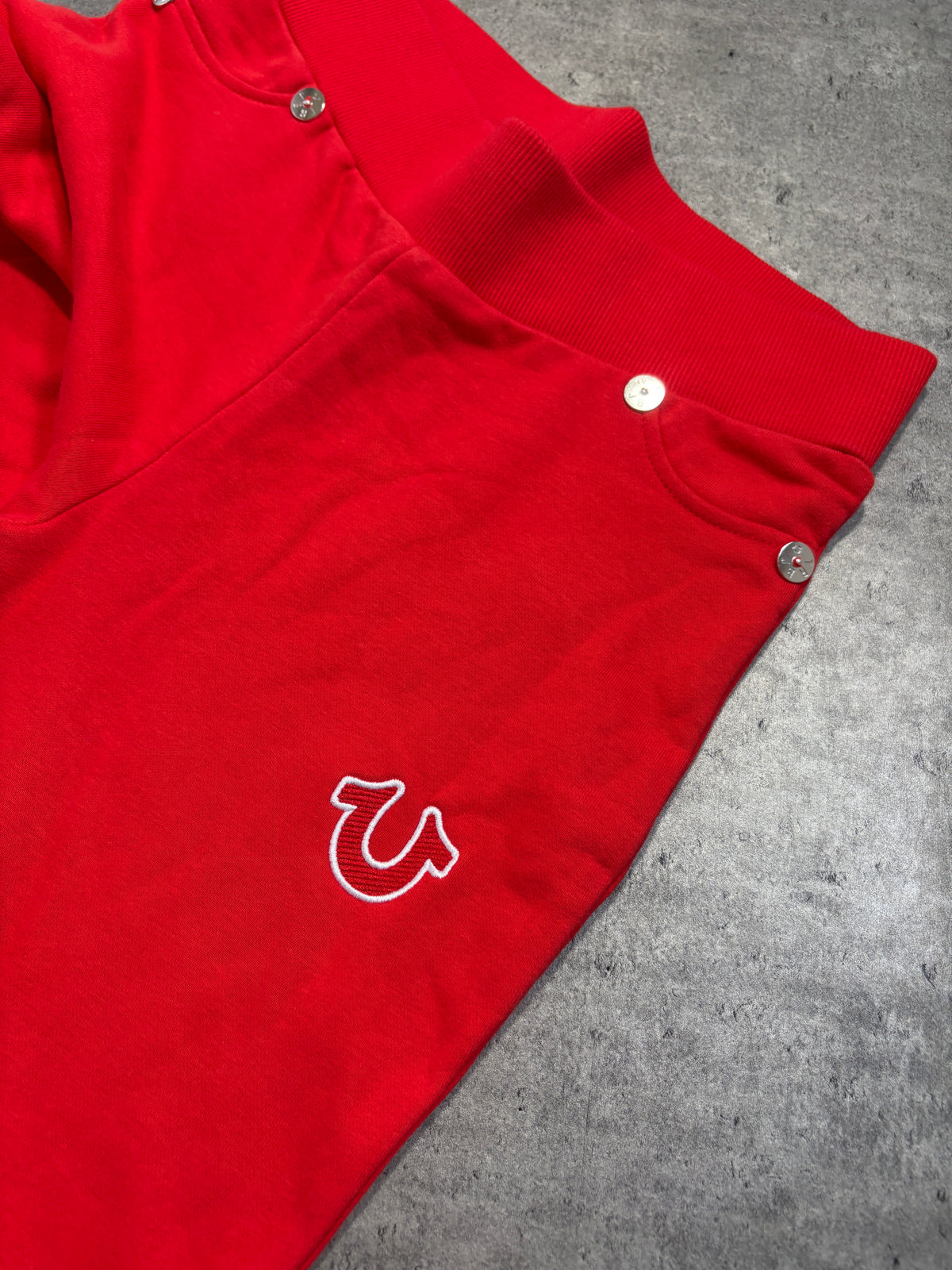 True Religion Red Flare Pants