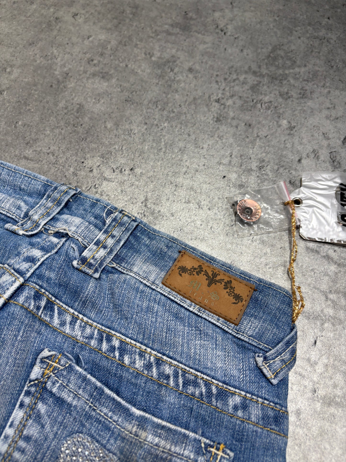 2000s Diamonds Skulls Jeans