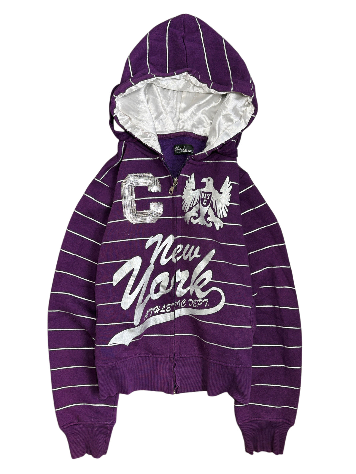 2000s New York Purple Y2K Hoodie