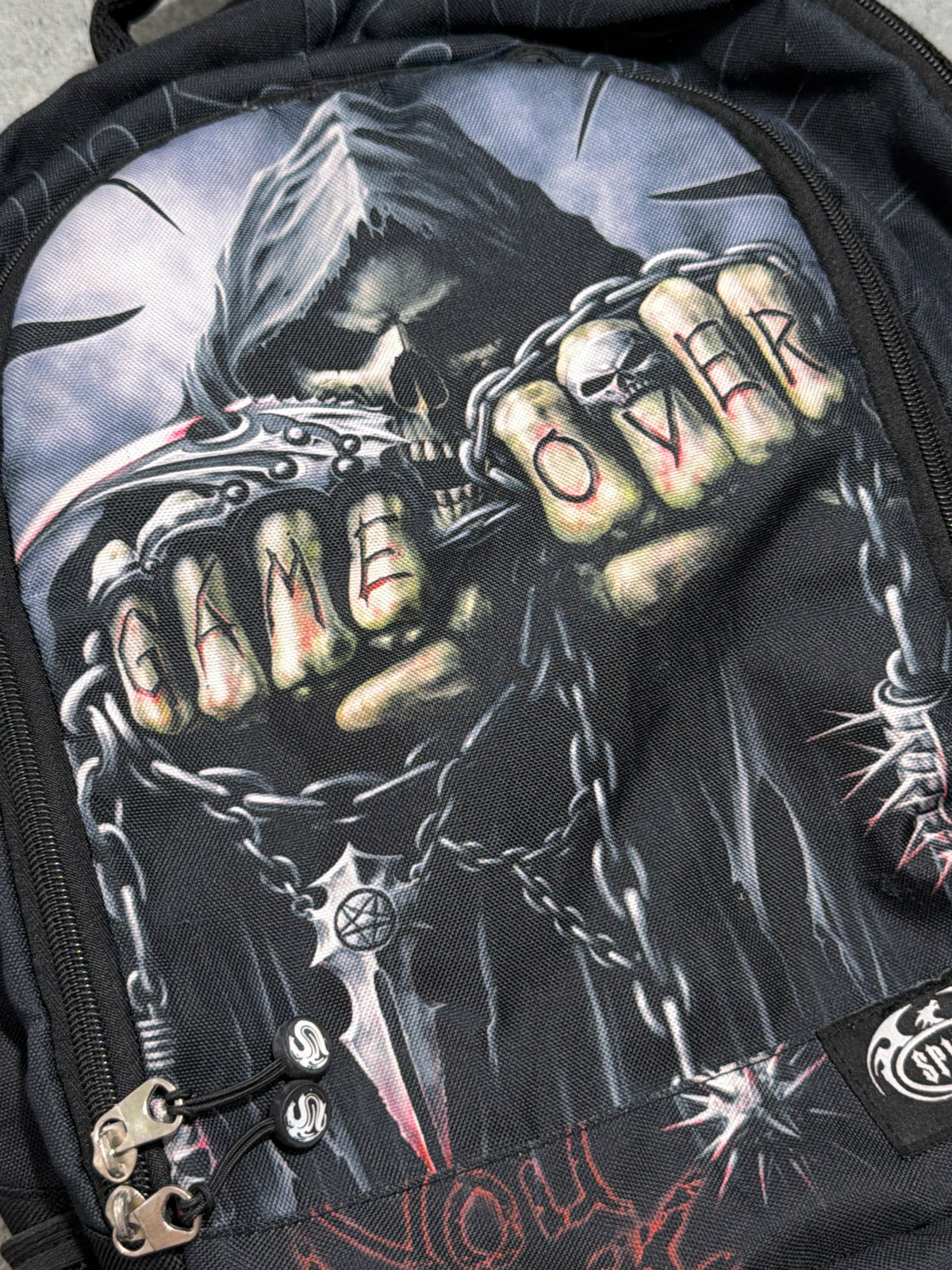 2000s Spiral Goth Backpack Plecak