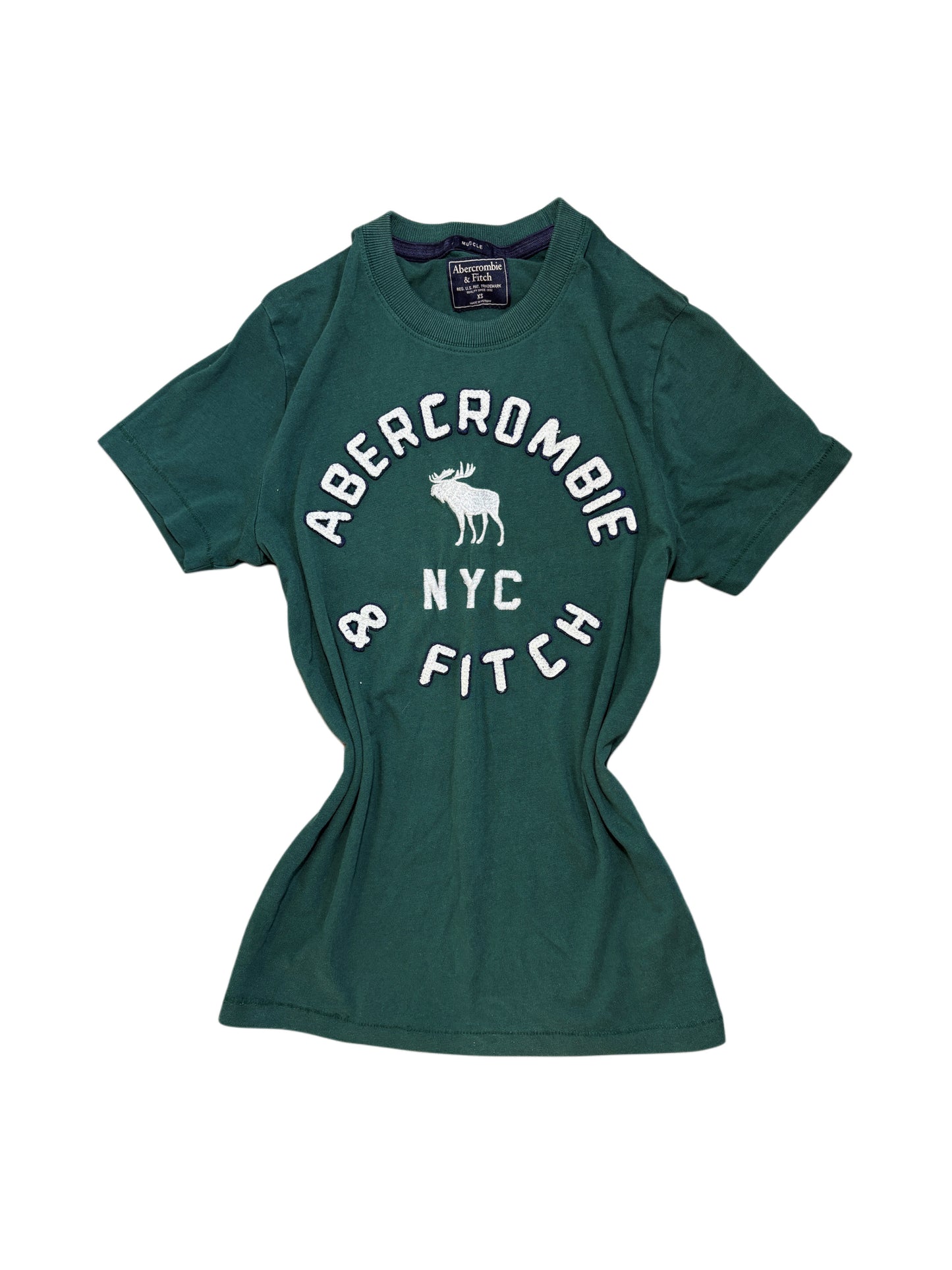 2000s Abercrombie & Fitch green t-shirt tee