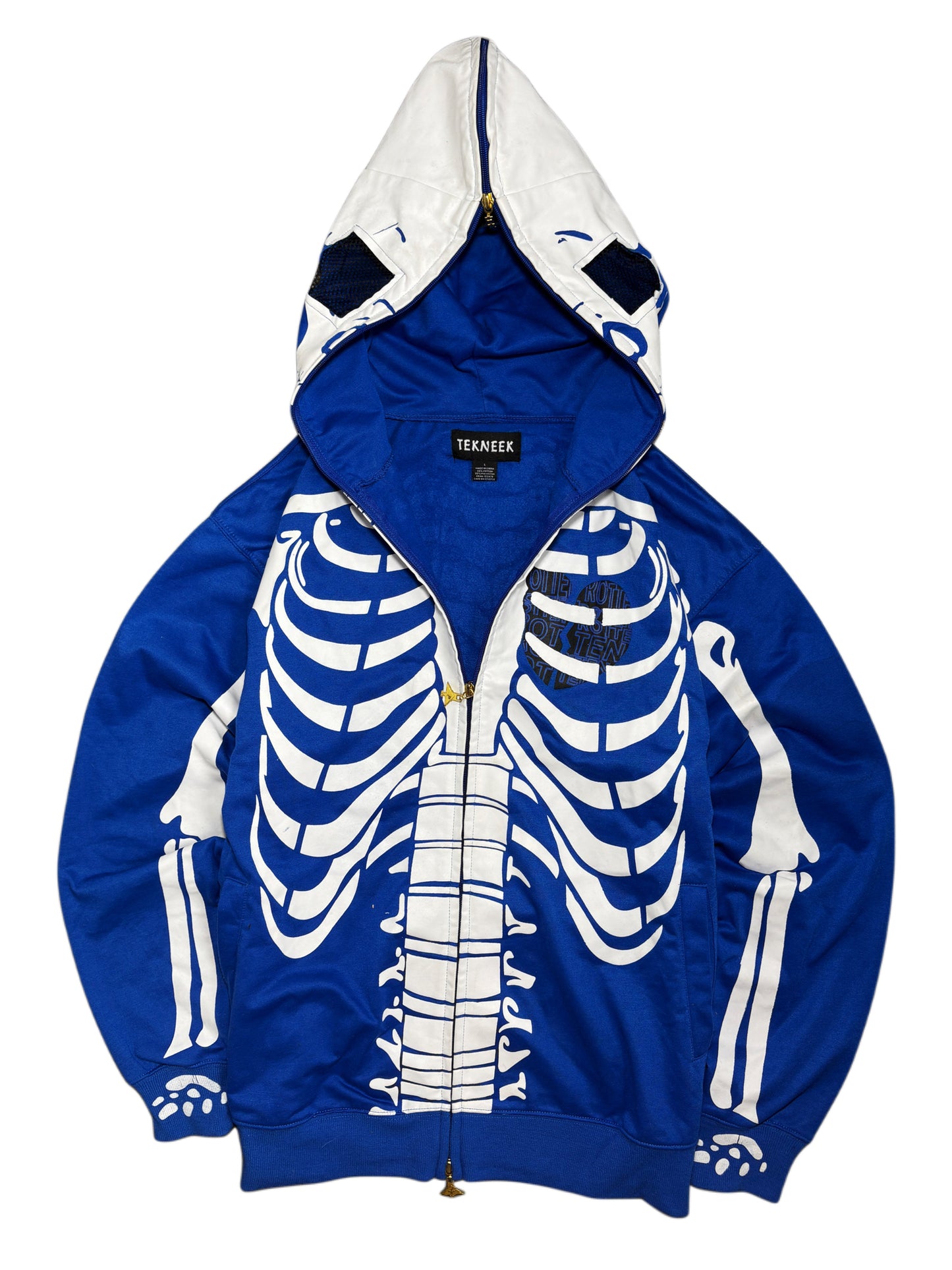 Full Zip Up Skeleton Hoodie