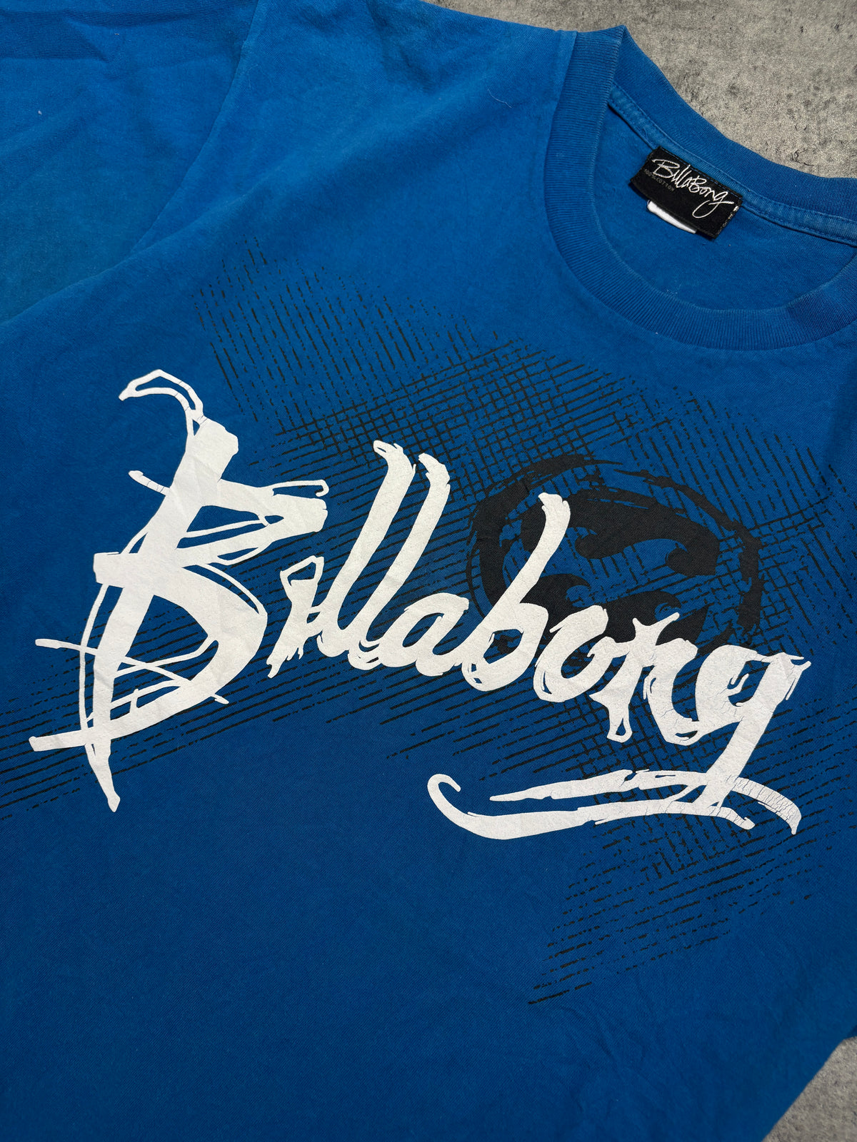 2000s Billabong Printed Blue T-shirt