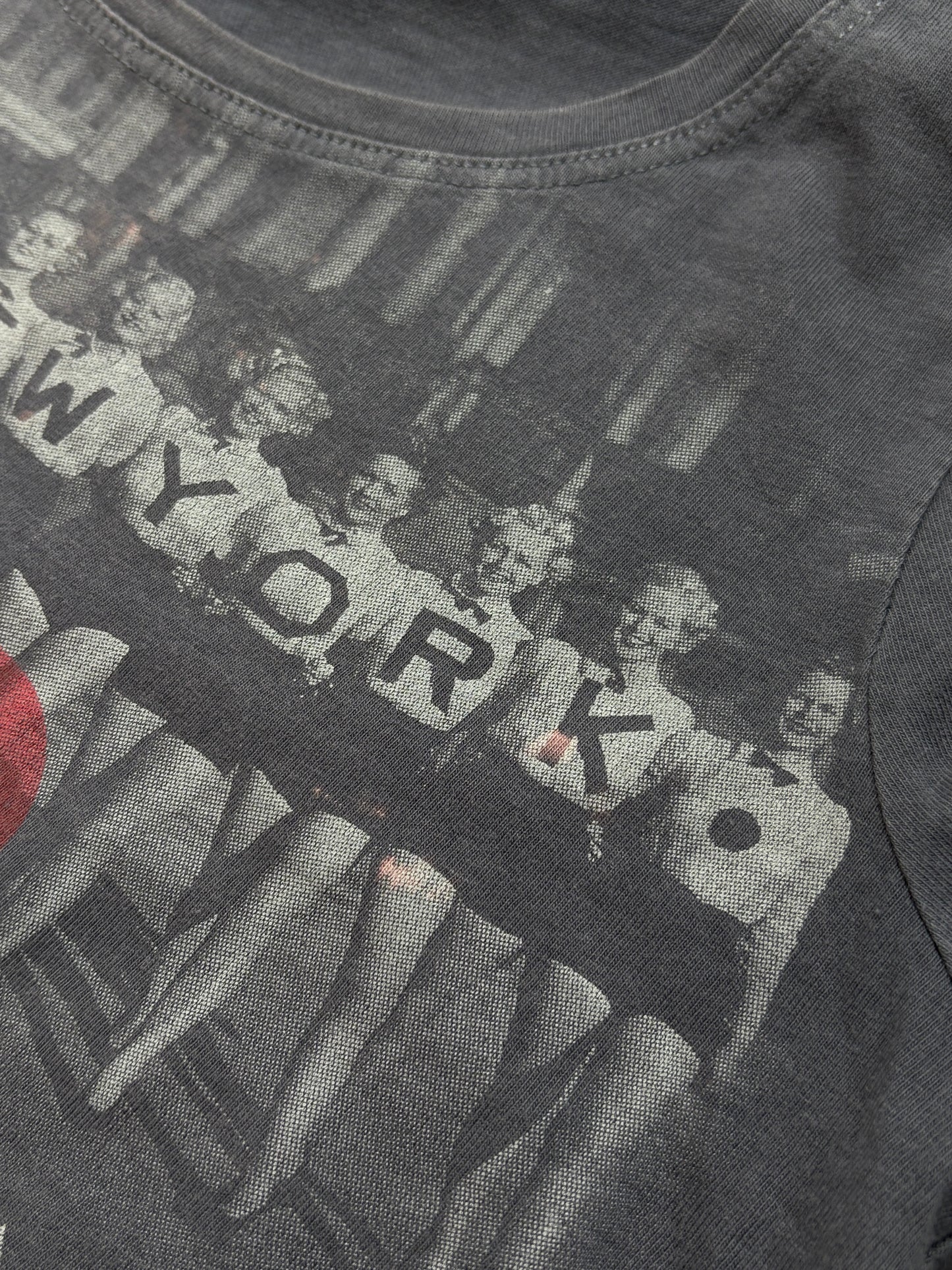 2000s I Love New York Baby Tee Top