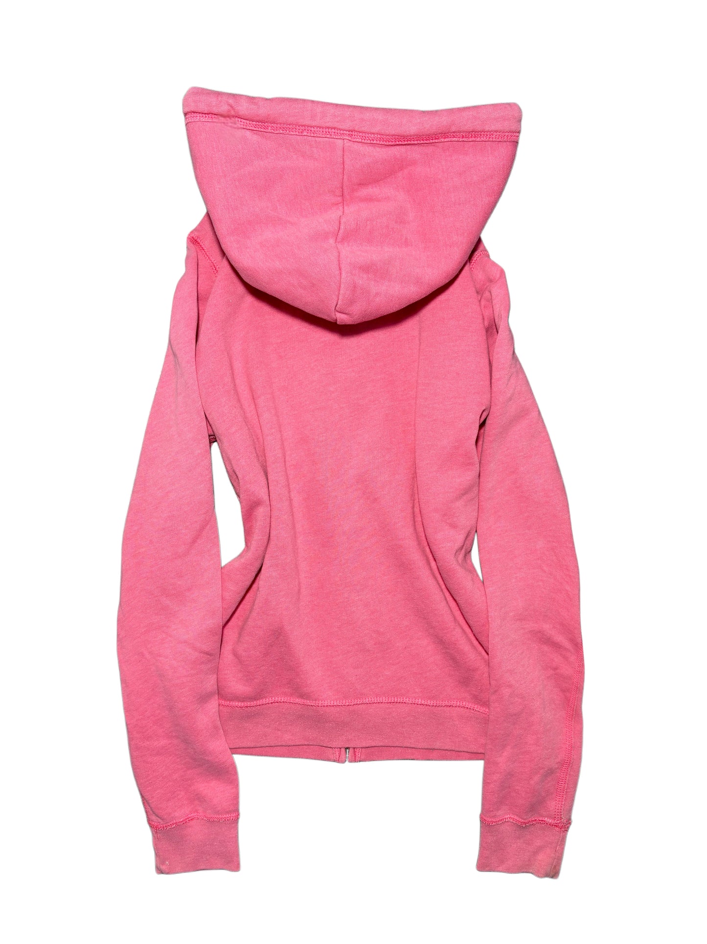 2000s Hollister pink zip up hoodie