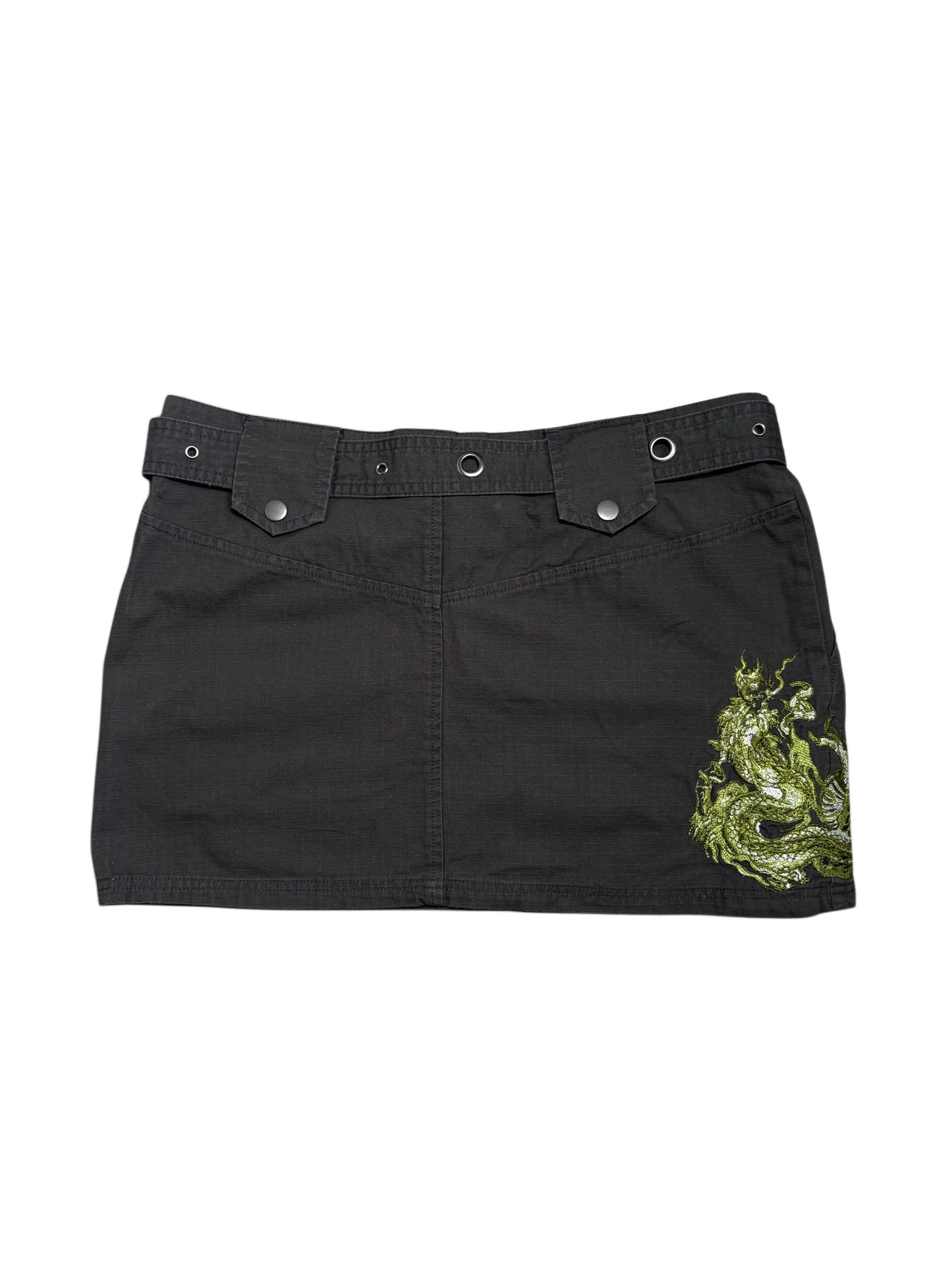 Ed Hardy Mini Skirt With Belt Krótka Spódniczka Z Paskiem