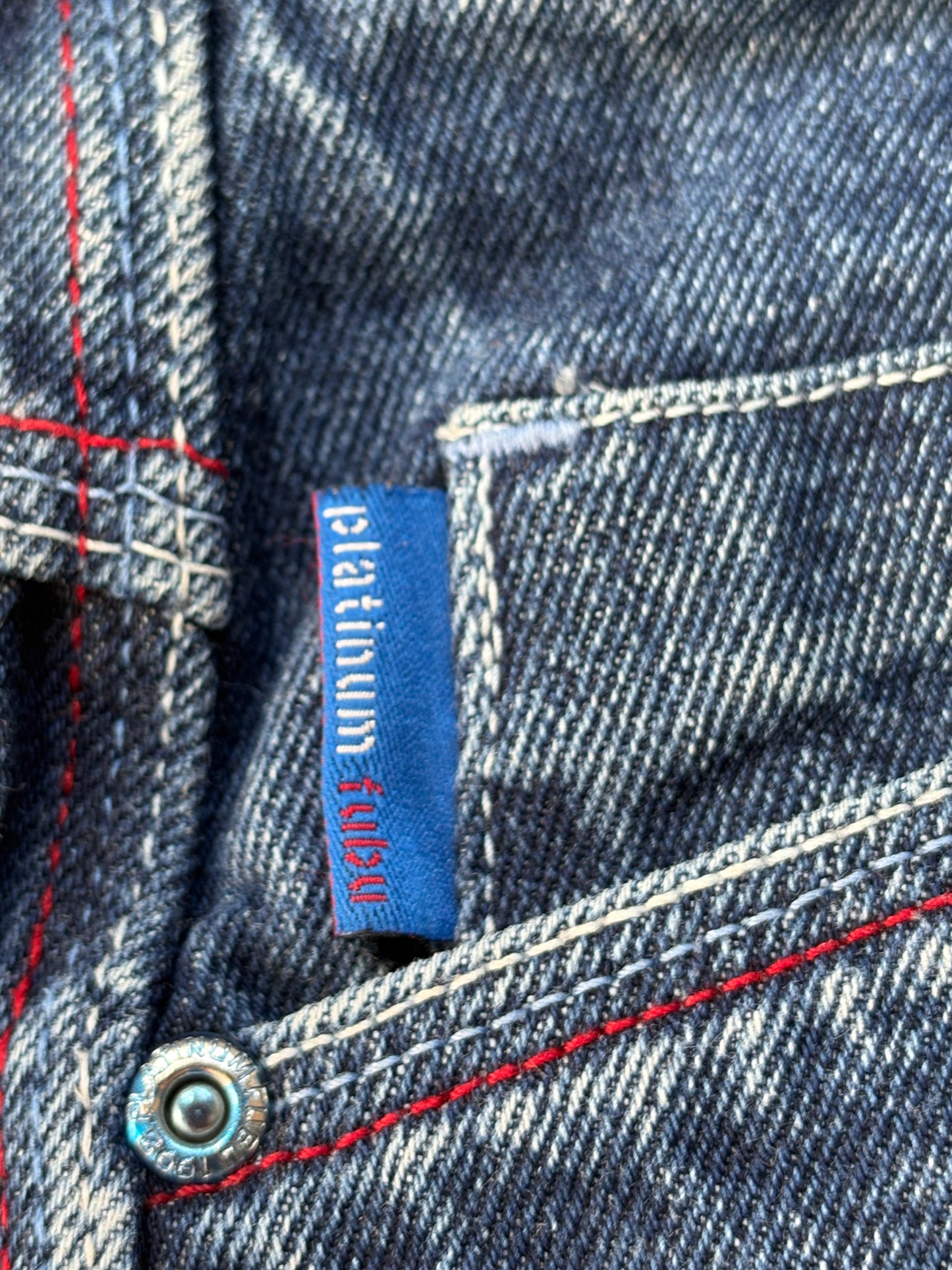 2000s *RARE* FUBU PLATINIUM FAT ALBERT BAGGY JEANS